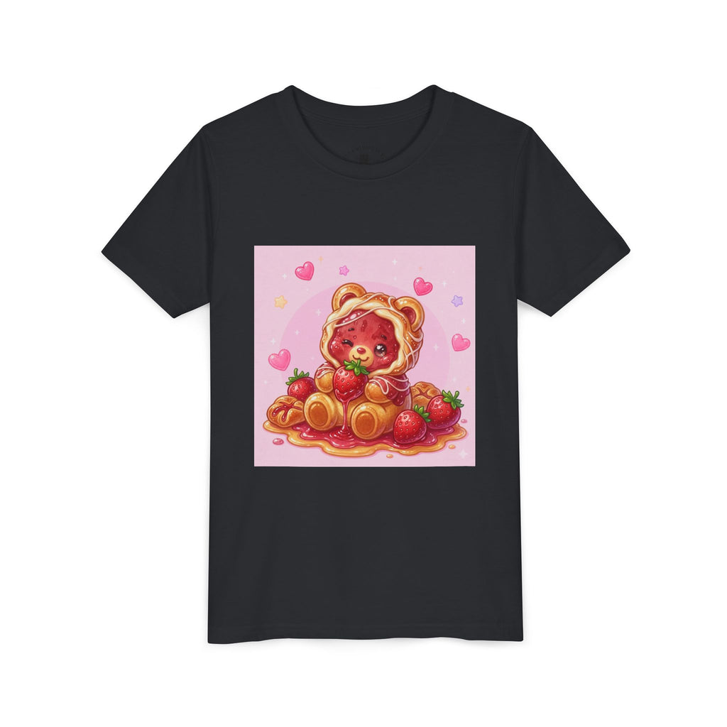 Strawberry Danish Gooey Gummy Bear Graphic Kids T‑Shirt