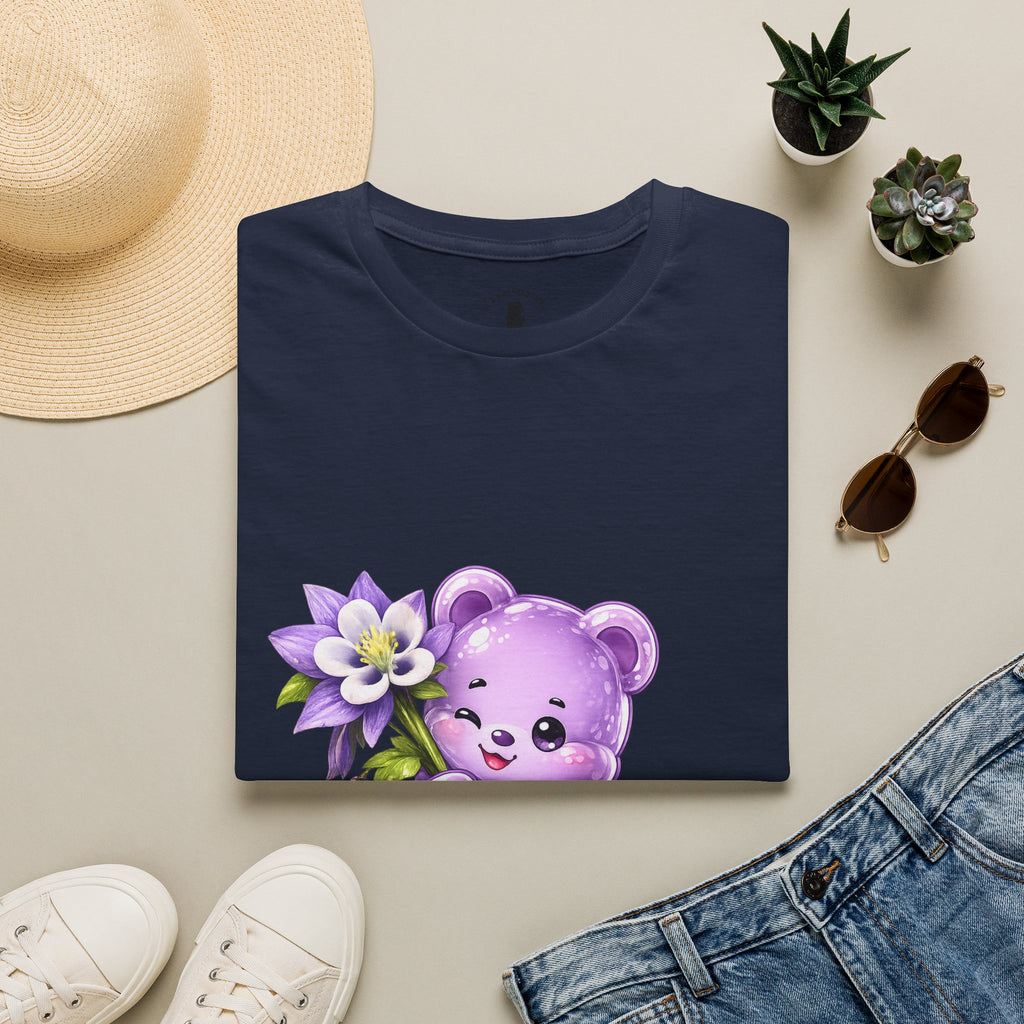 Pretty Purple Flower, Special Oozy Bear Gummy- Graphic Shirt