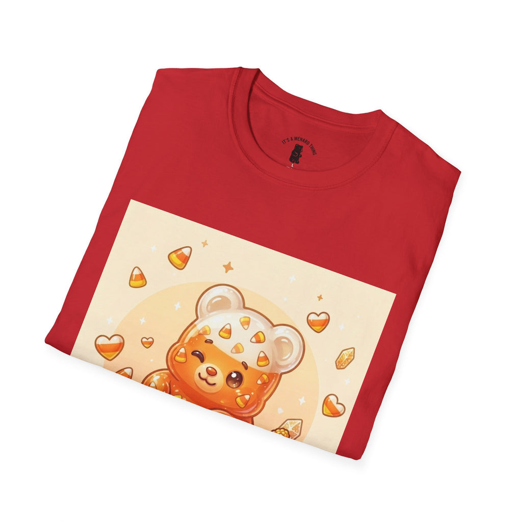 Cute Candy Corn Gooey Gummy Bear — Kawaii Graphic T-Shirt