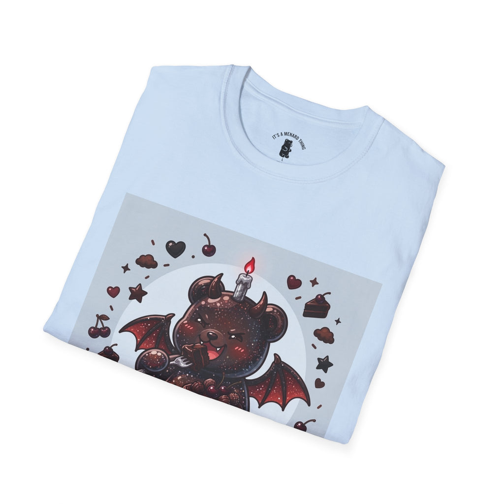 Devils food Cake Demon, Gooey Fudge Gummy Bear — Kawaii Graphic Tee