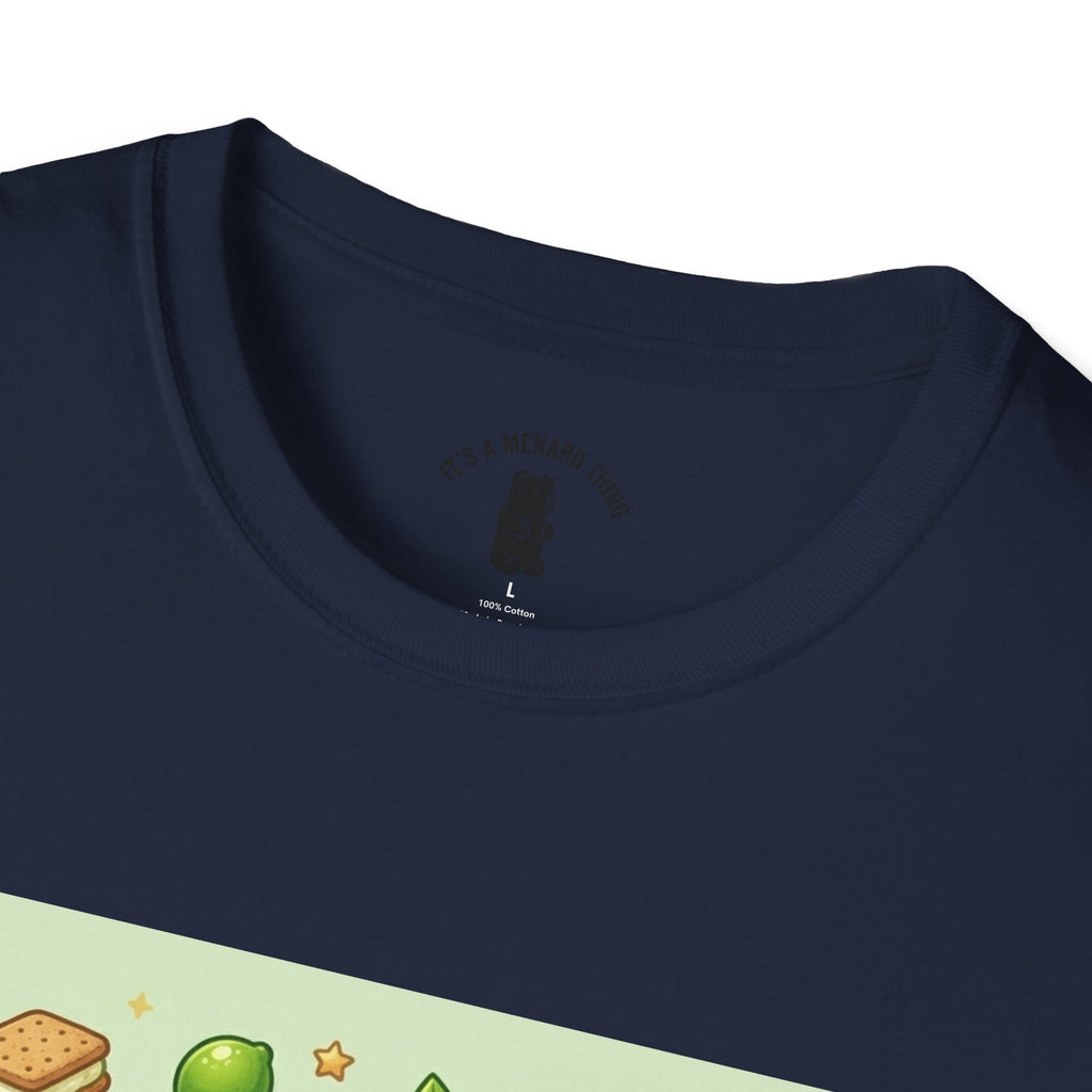 Keylime cream Pie, Exotic Gooey Gummy Bear — Kawaii Illustration T-Shirt