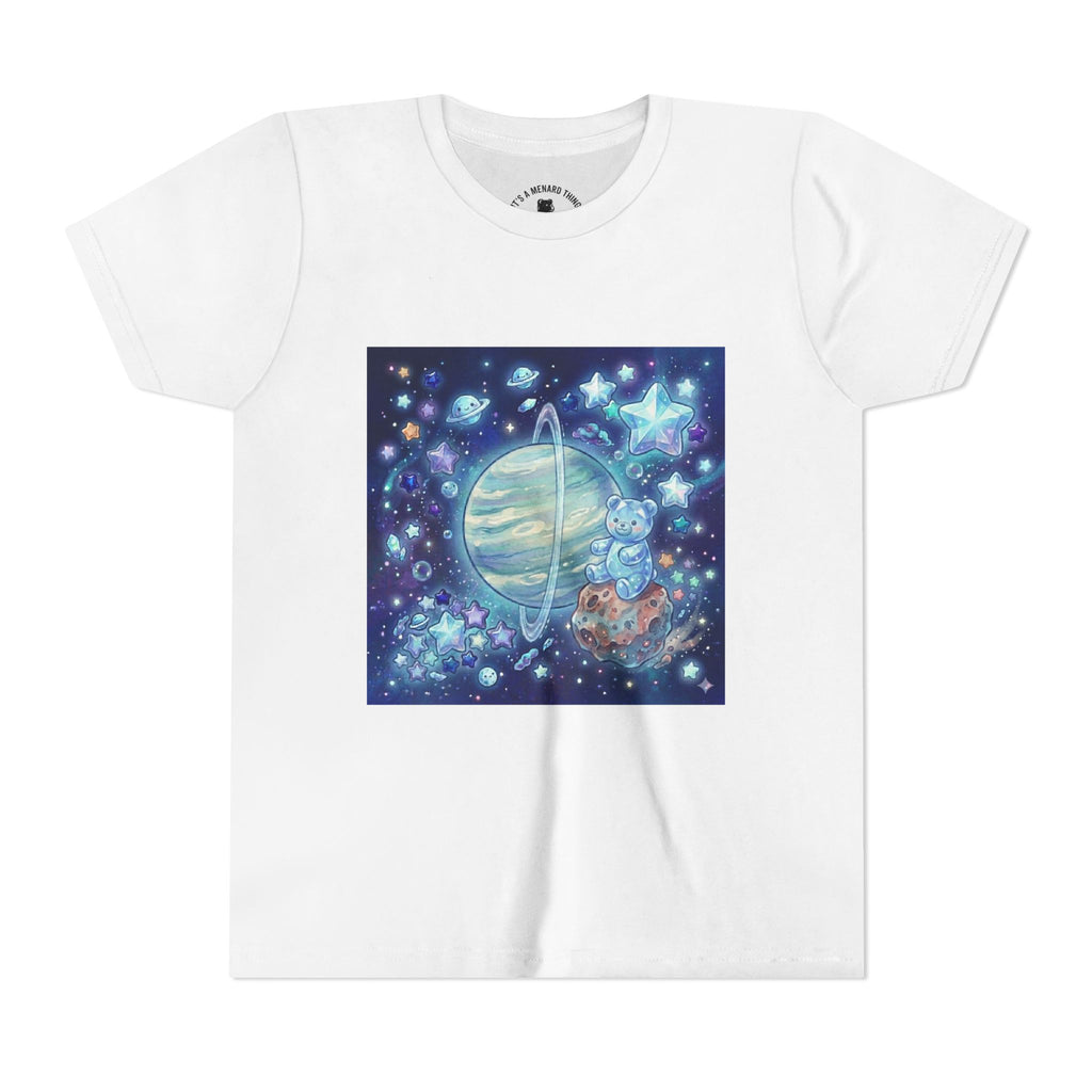 I Spy Planet Uranus, Blue Razz Gooey Crystal Gummy bear- Astronaut Graphic T-Shirt