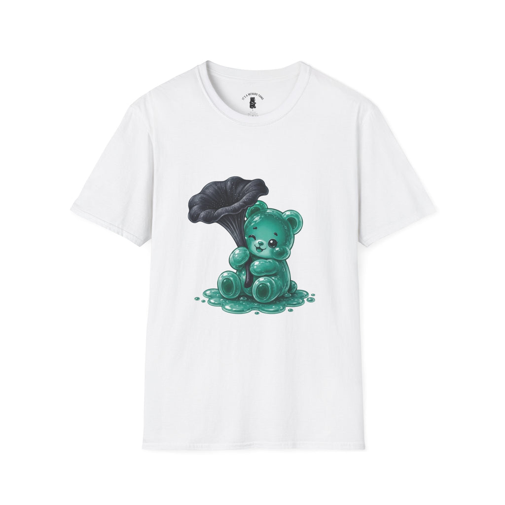 Black Trumpet Mushroom, Teal Special Oozy Bear Gummy Special- Graphic Shirt