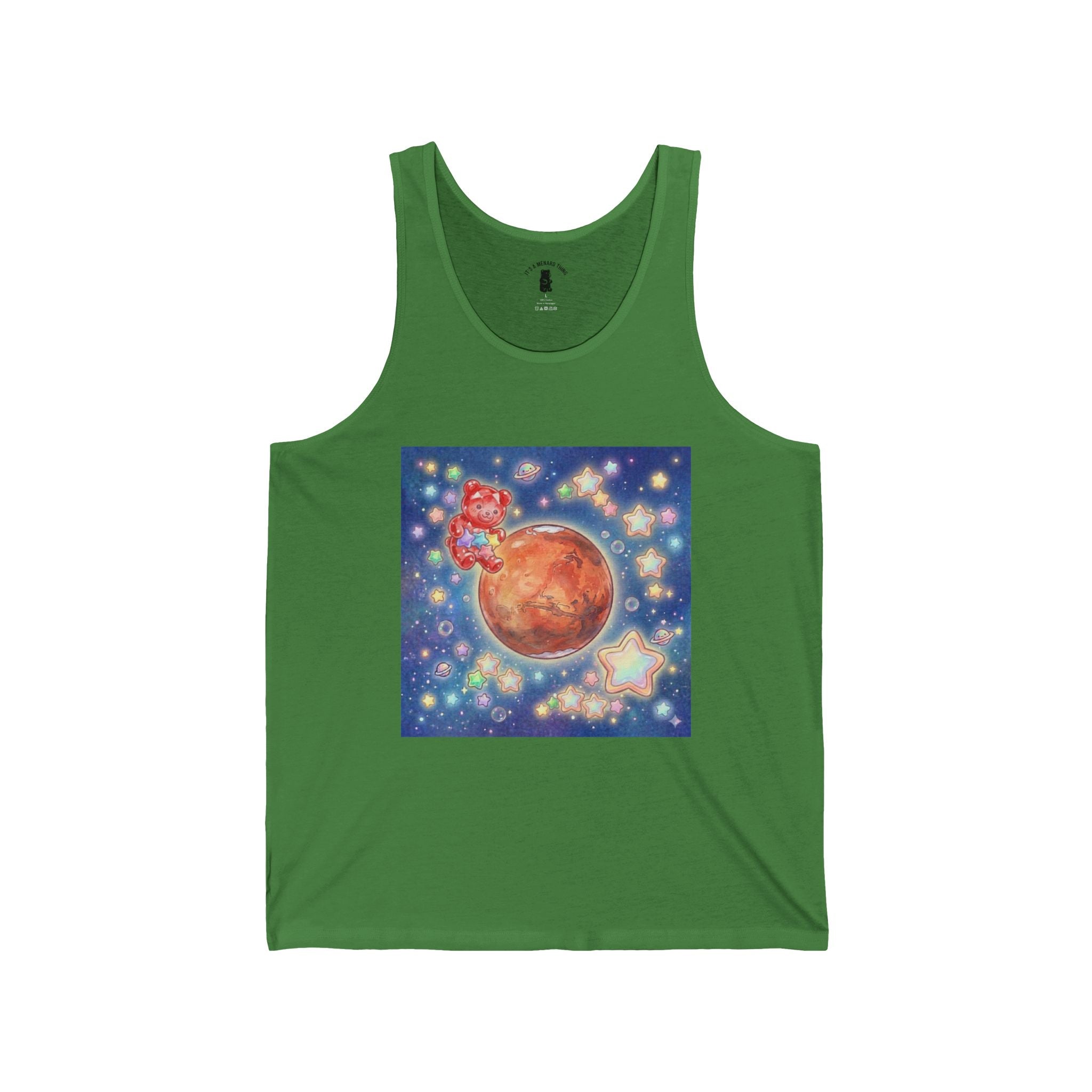 Take me To Mars Home, Special Crystal Red Gooey Gummy Bear— Kawaii Graphic Design