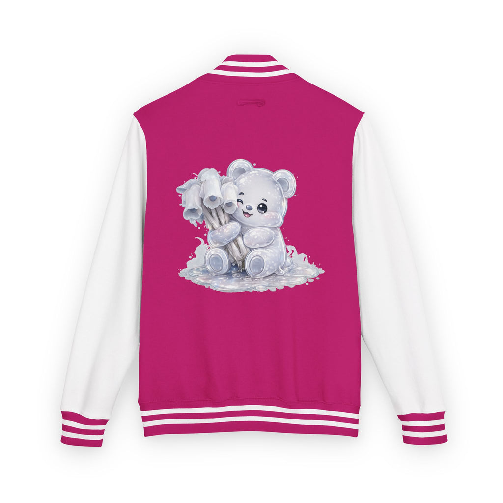 White Ghost Pipe Custer, Oozy Bears Mushroom Special- Letterman Graphic Jacket