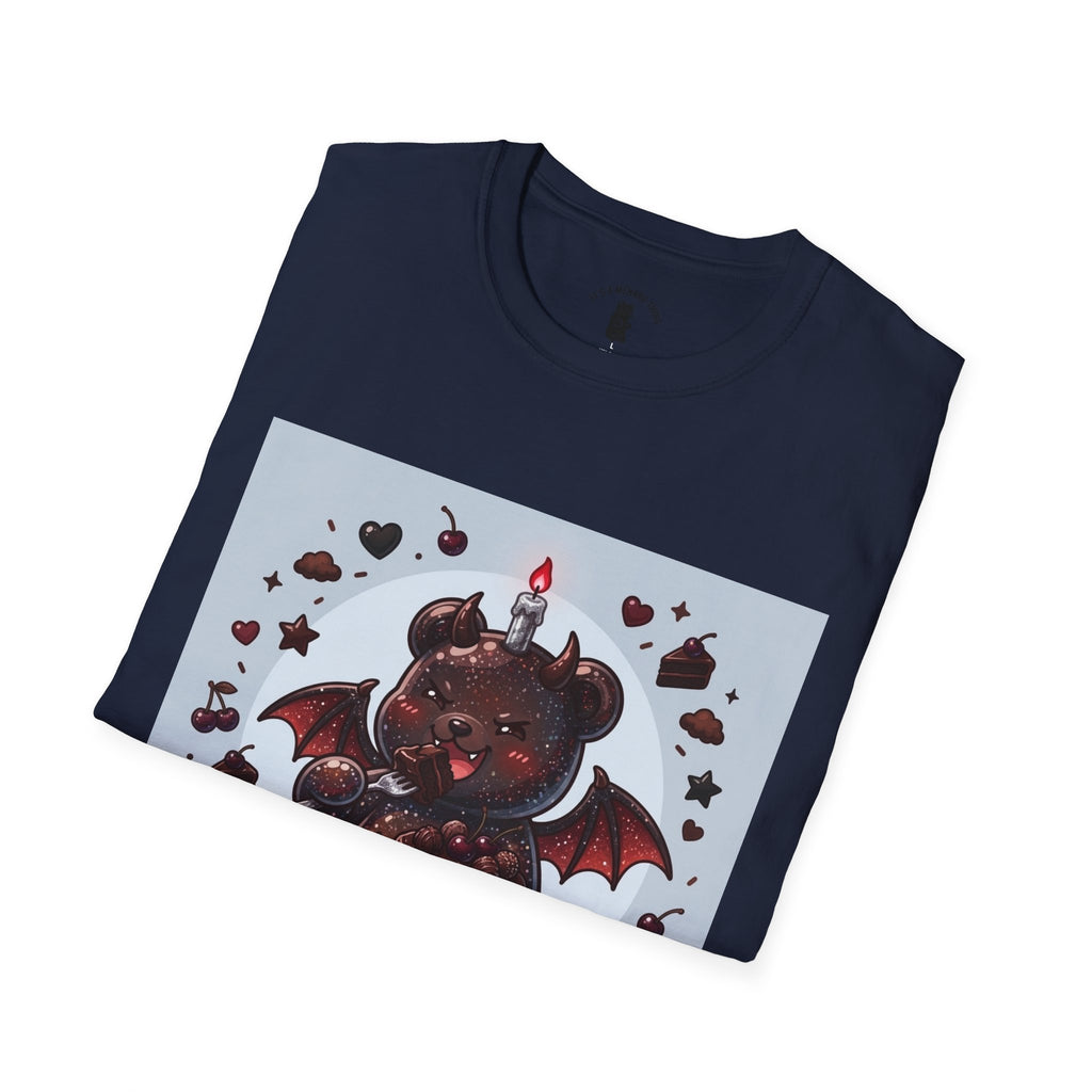 Devils food Cake Demon, Gooey Fudge Gummy Bear — Kawaii Graphic Tee