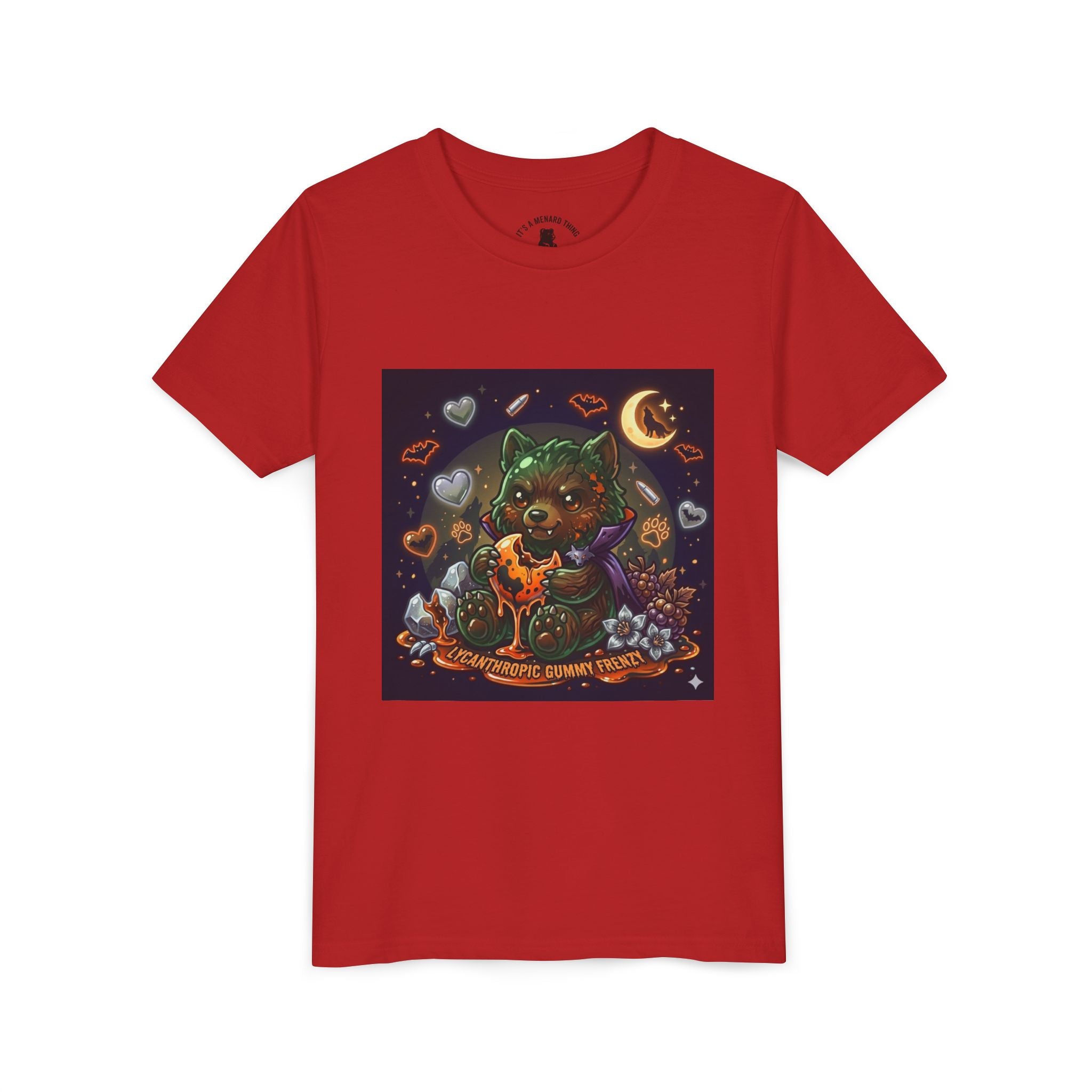 Halloween Werewolf Gooey Gummy Bear- Youth T-Shirt