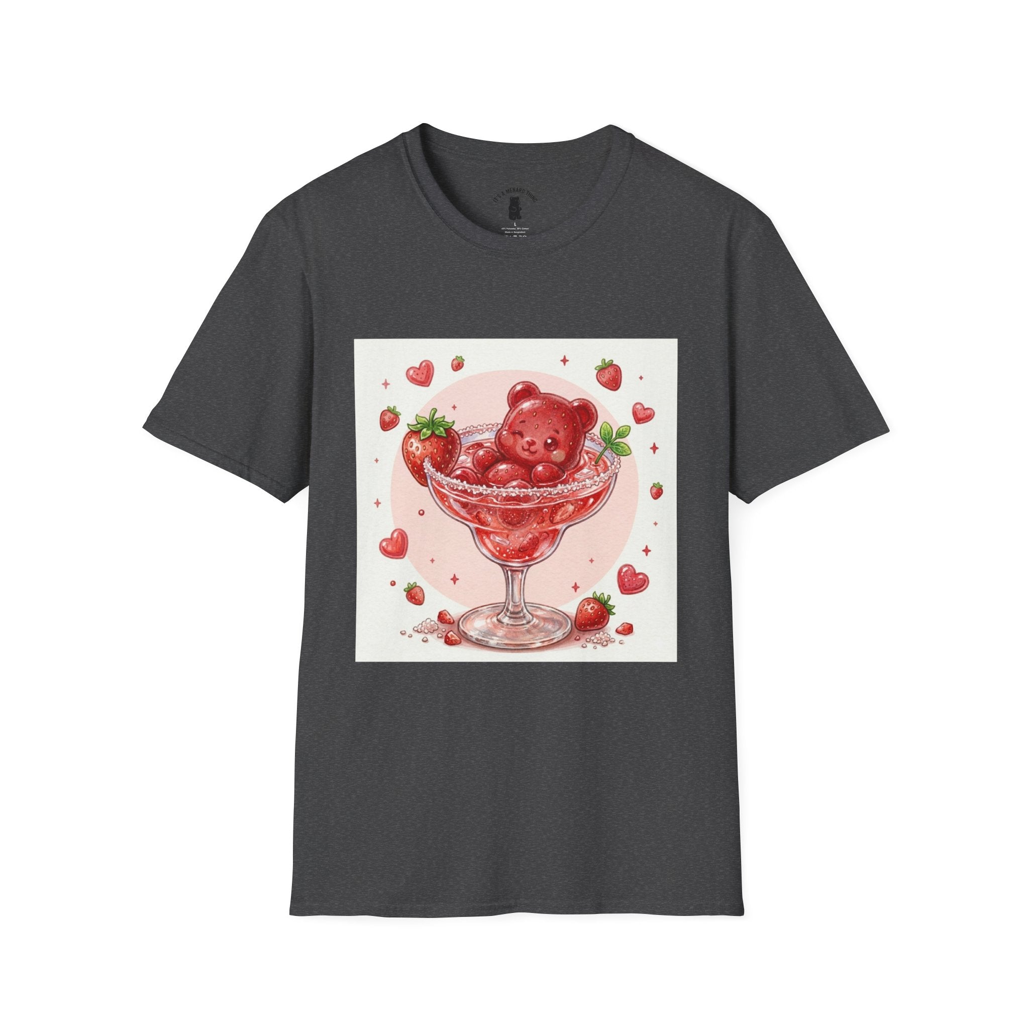 Strawberry Daiquiri Icey, Boozy Gooey Gummy Bears- Kawaii Graphic T-Shirt