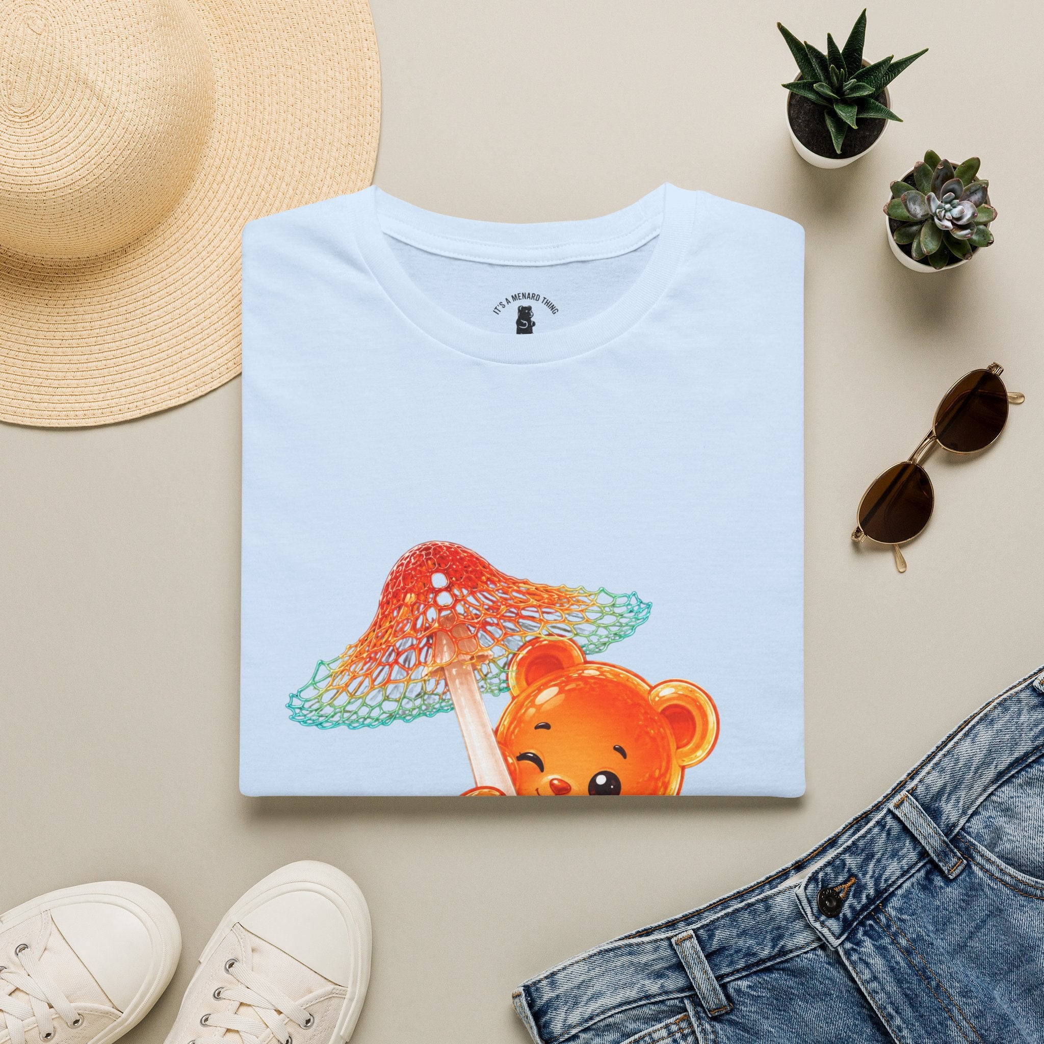 Rare Orange and Green Mushroom, Oozy Bear Gummy Friend Special- Graphic Shirt