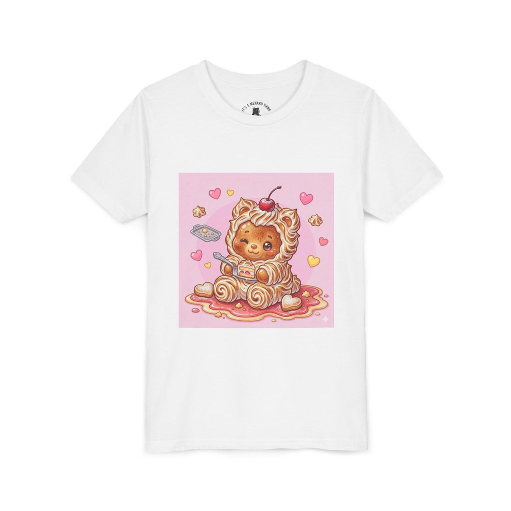 Kawaii Baked Alaska Dessert Gooey Gummy Bear- Kids Tee
