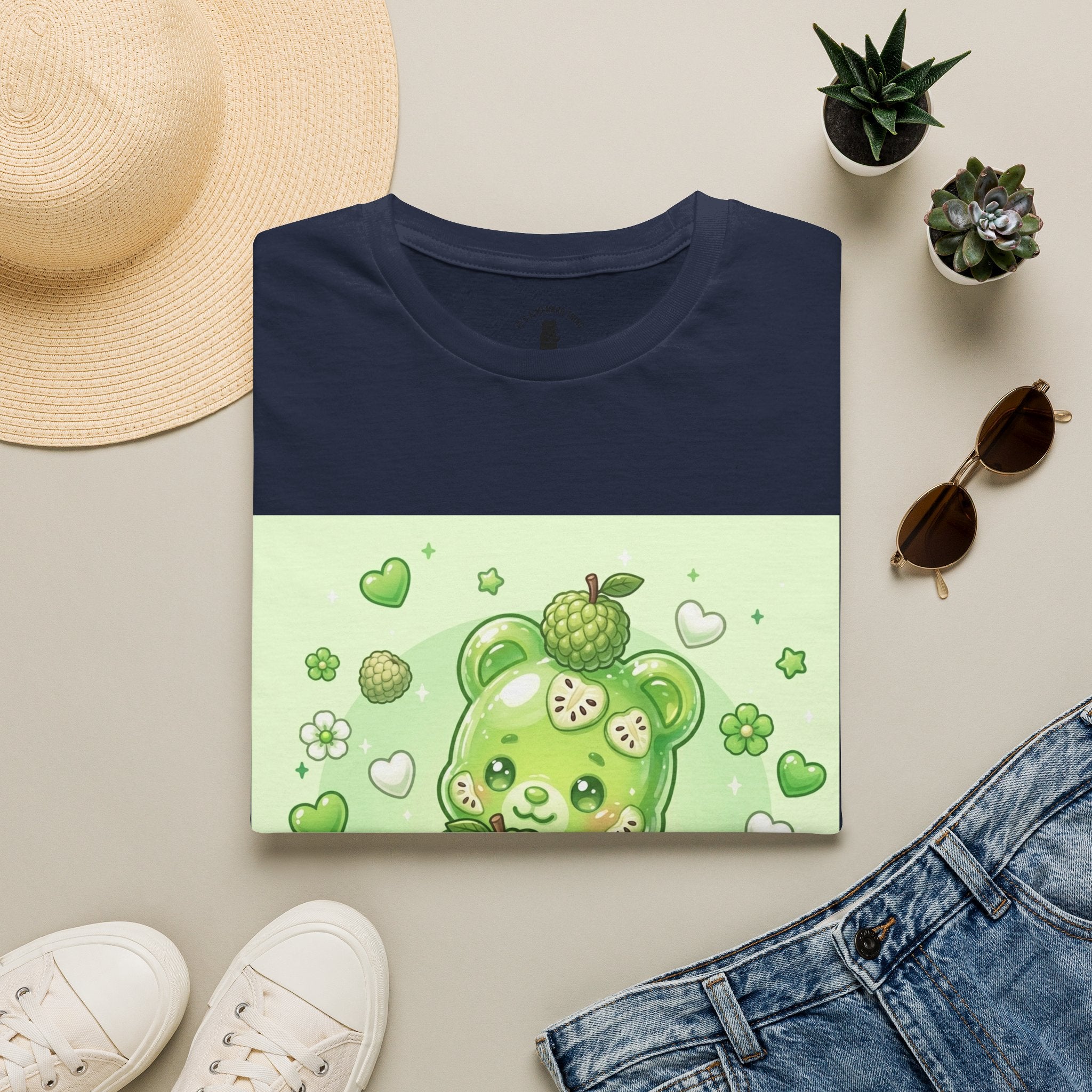 Yummy Ripe Sugar Apple, Exotic Oozy Gummy Bear- Kawaii Graphic Shirt
