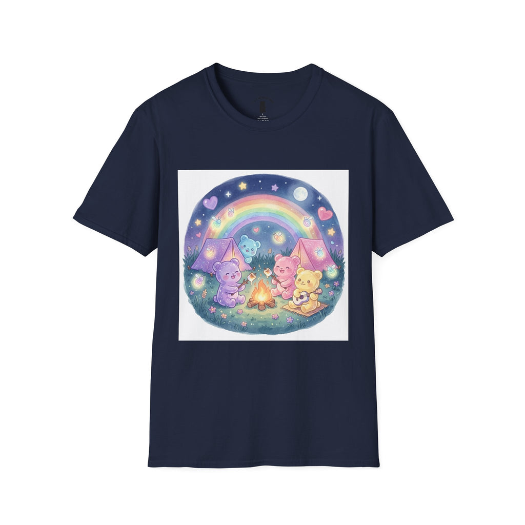 Campfire days and Toasted Marshmallows, Gooey Gummy Friends- Kawaii Graphic T-Shirt