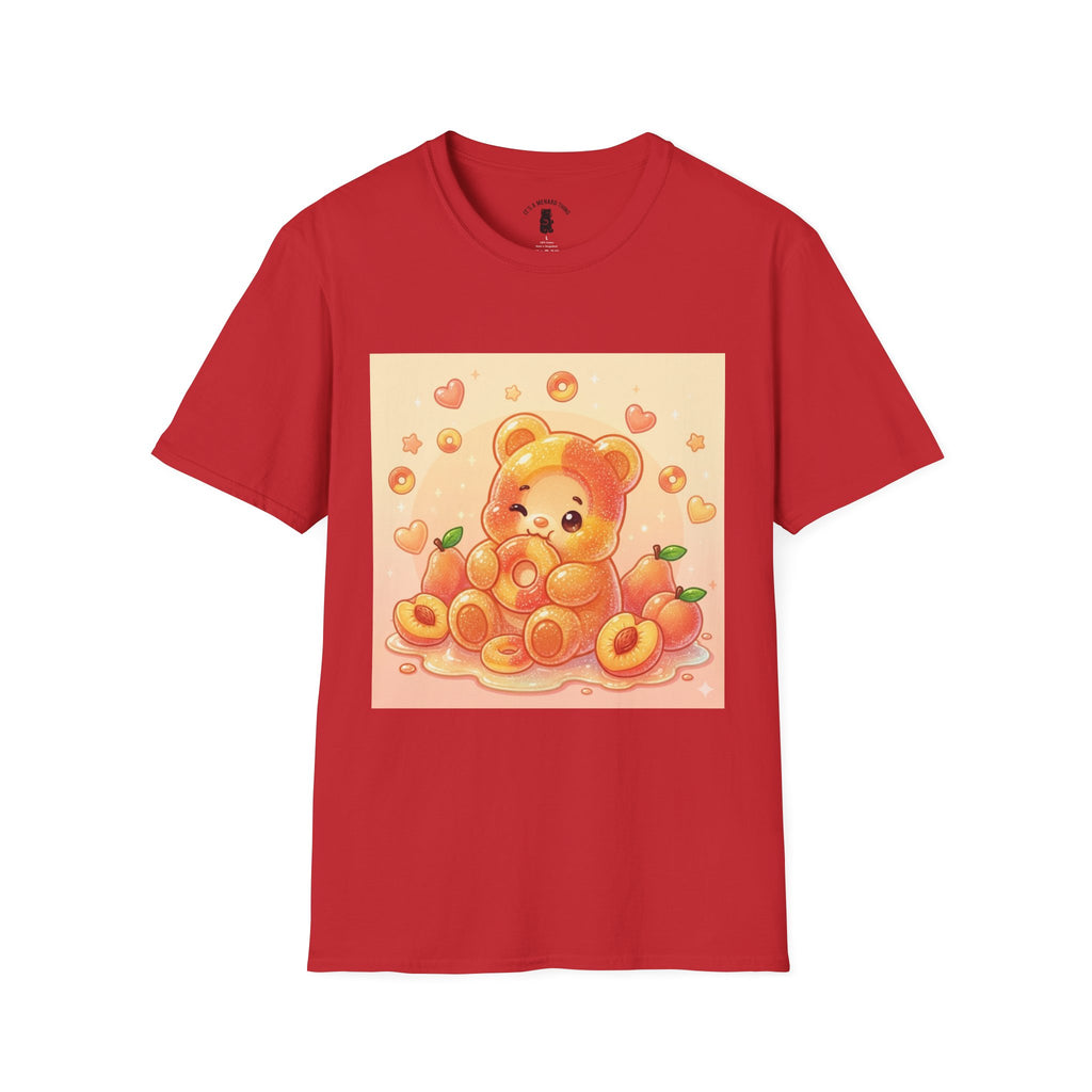 Peach Ring Gooey Gummy Bear- Cute Graphic T-Shirt