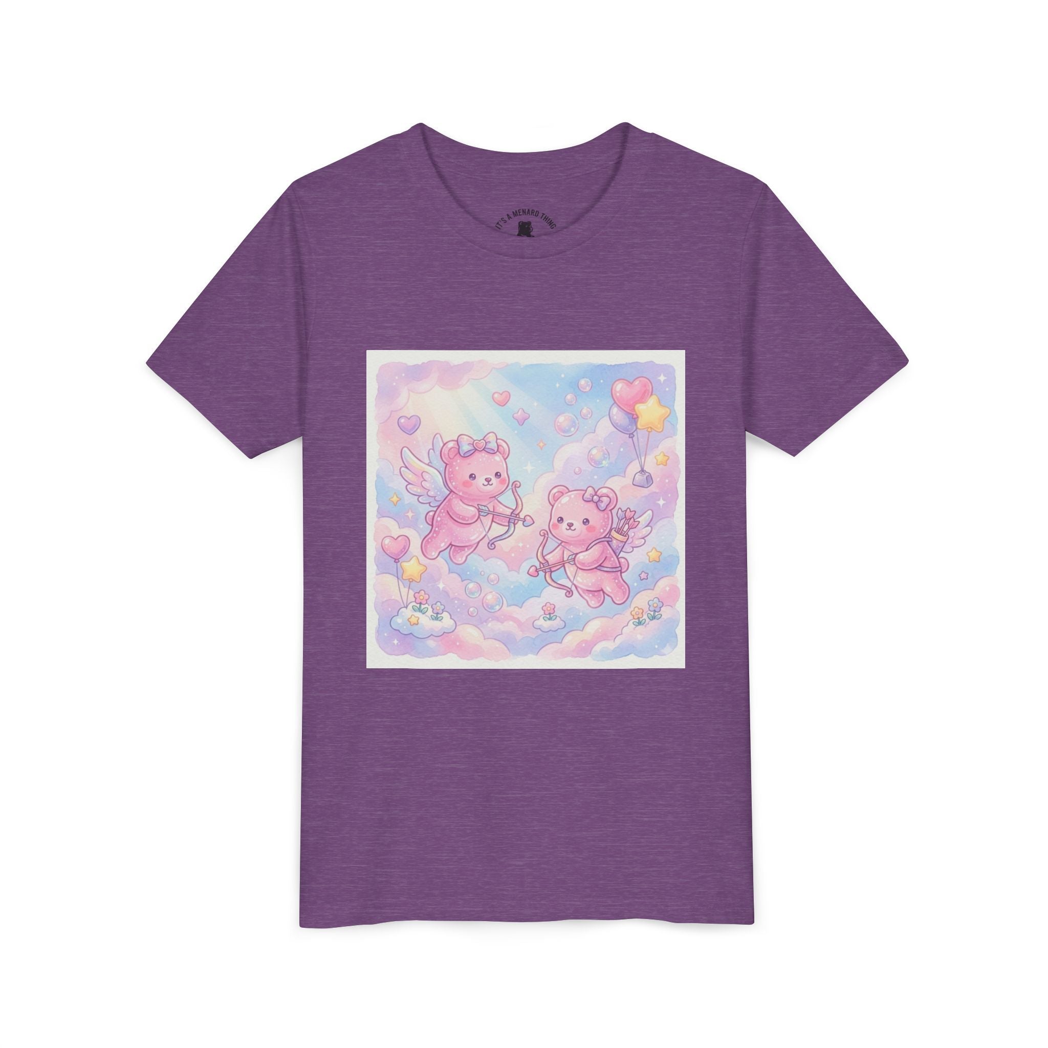 Cherub Angels Gooey Gummy Bear Friends- Hearts Pastel Cloud Graphic