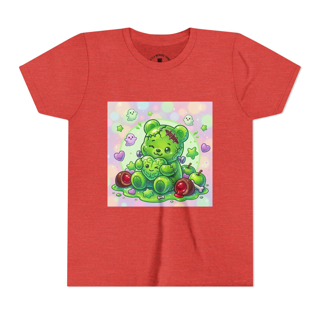 Franken-Gummy-Stein Gooey Bear-Youth Short Sleeve Shirt