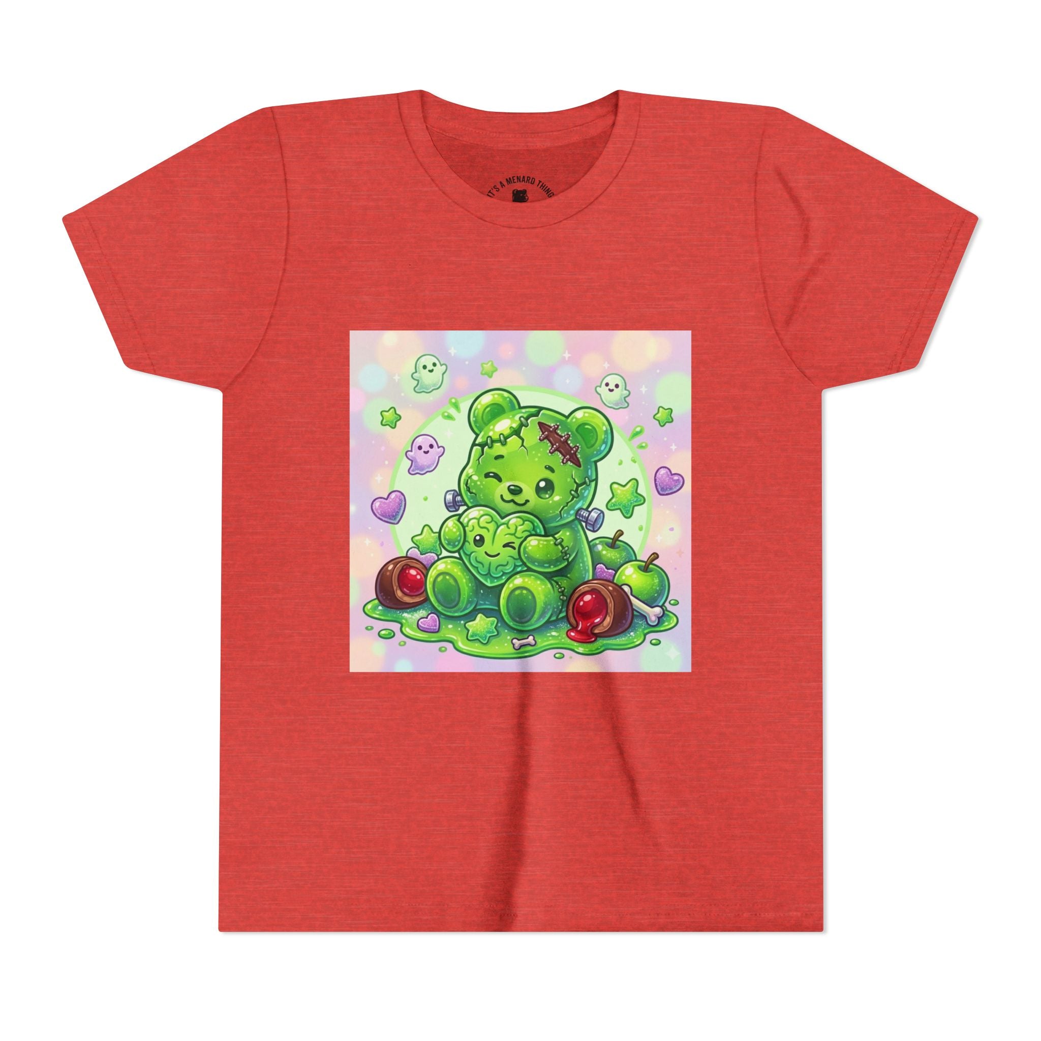 Franken-Gummy-Stein Gooey Bear-Youth Short Sleeve Shirt