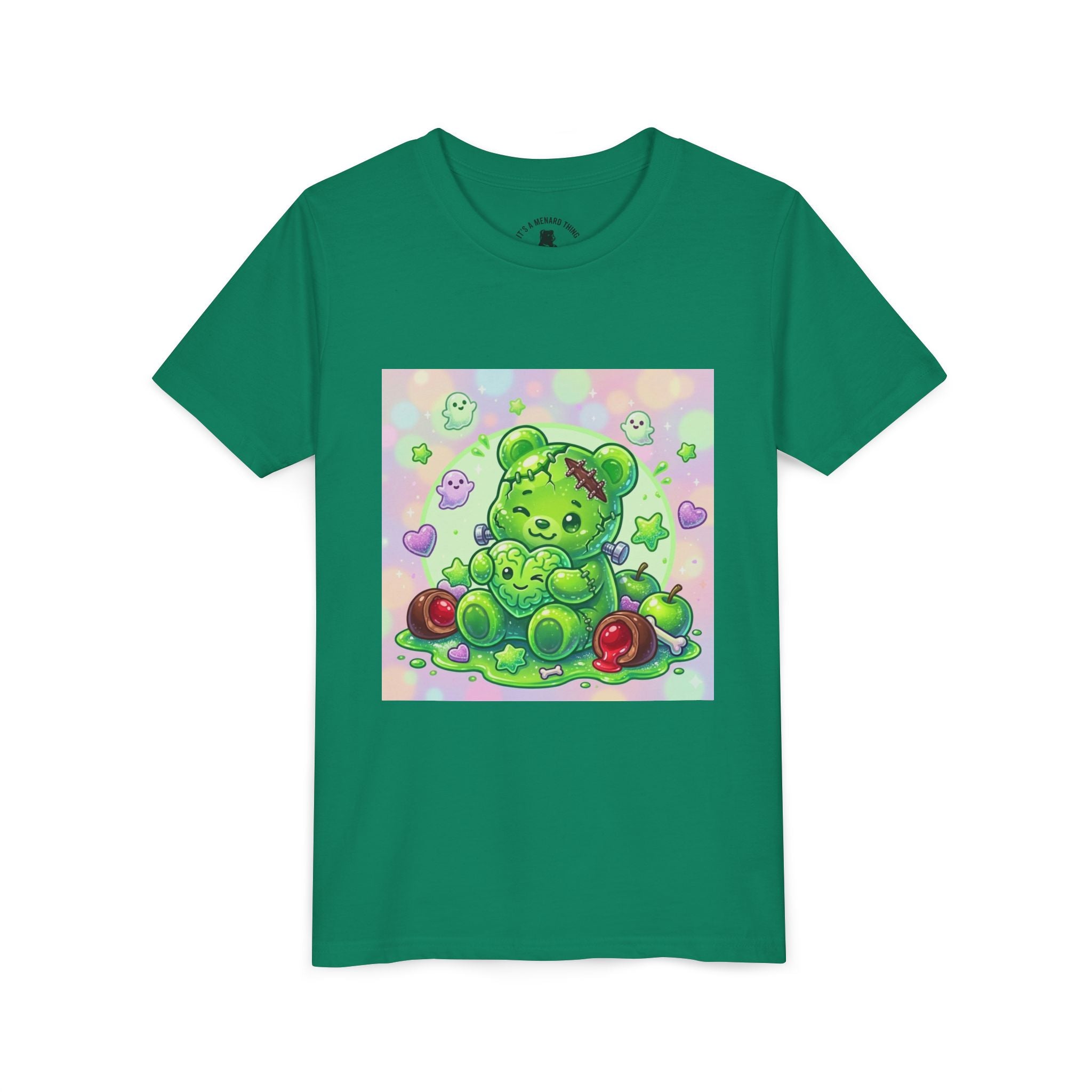 Franken-Gummy-Stein Gooey Bear-Youth Short Sleeve Shirt