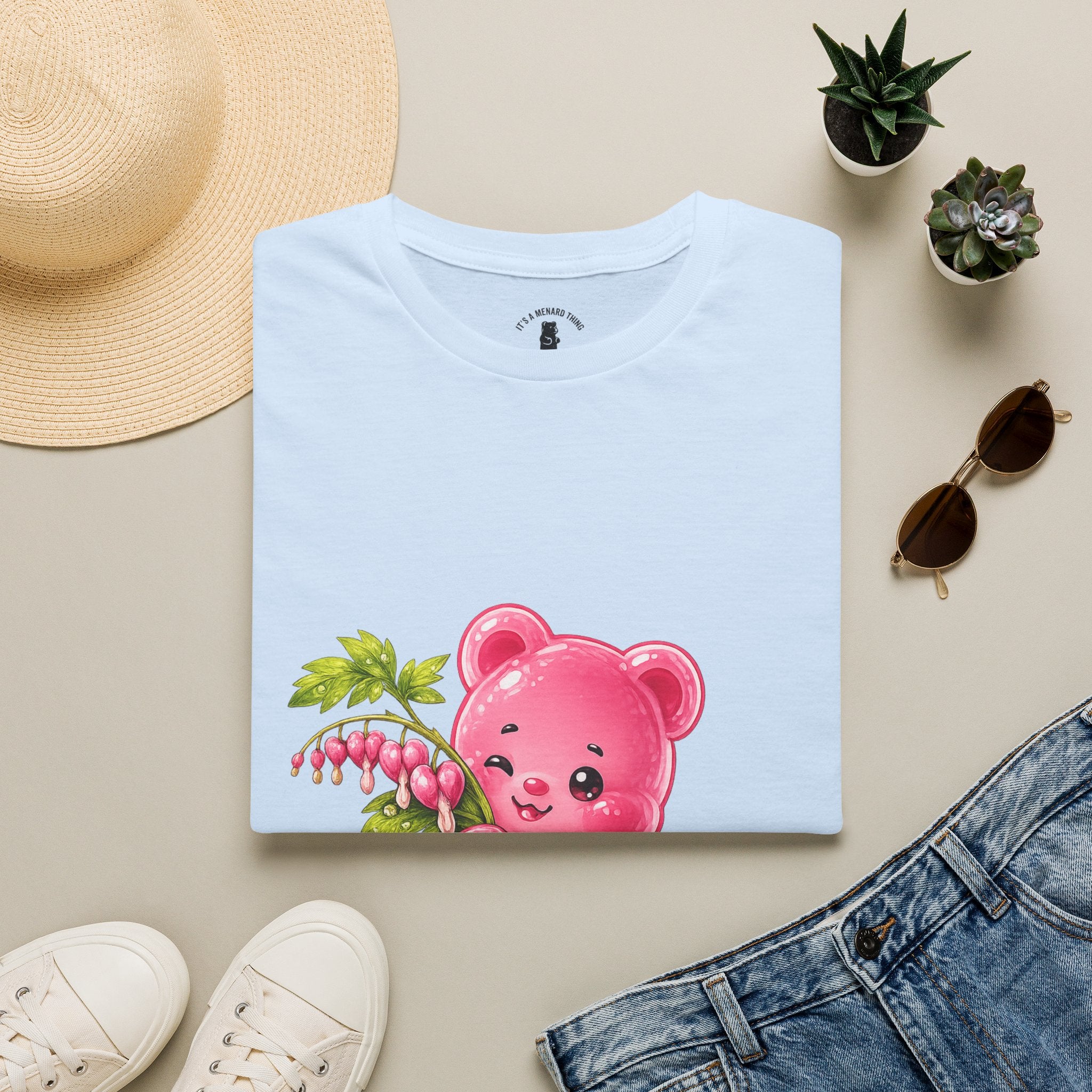 Praising Bleeding Hearts, Pink Oozy Bear Gummy Special- Graphic Shirt