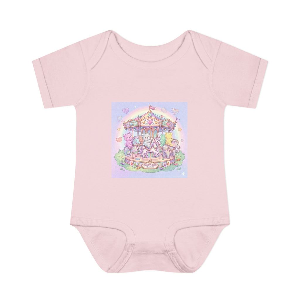 Gooey Gummies Carousel: Pastel Baby Bodysuit