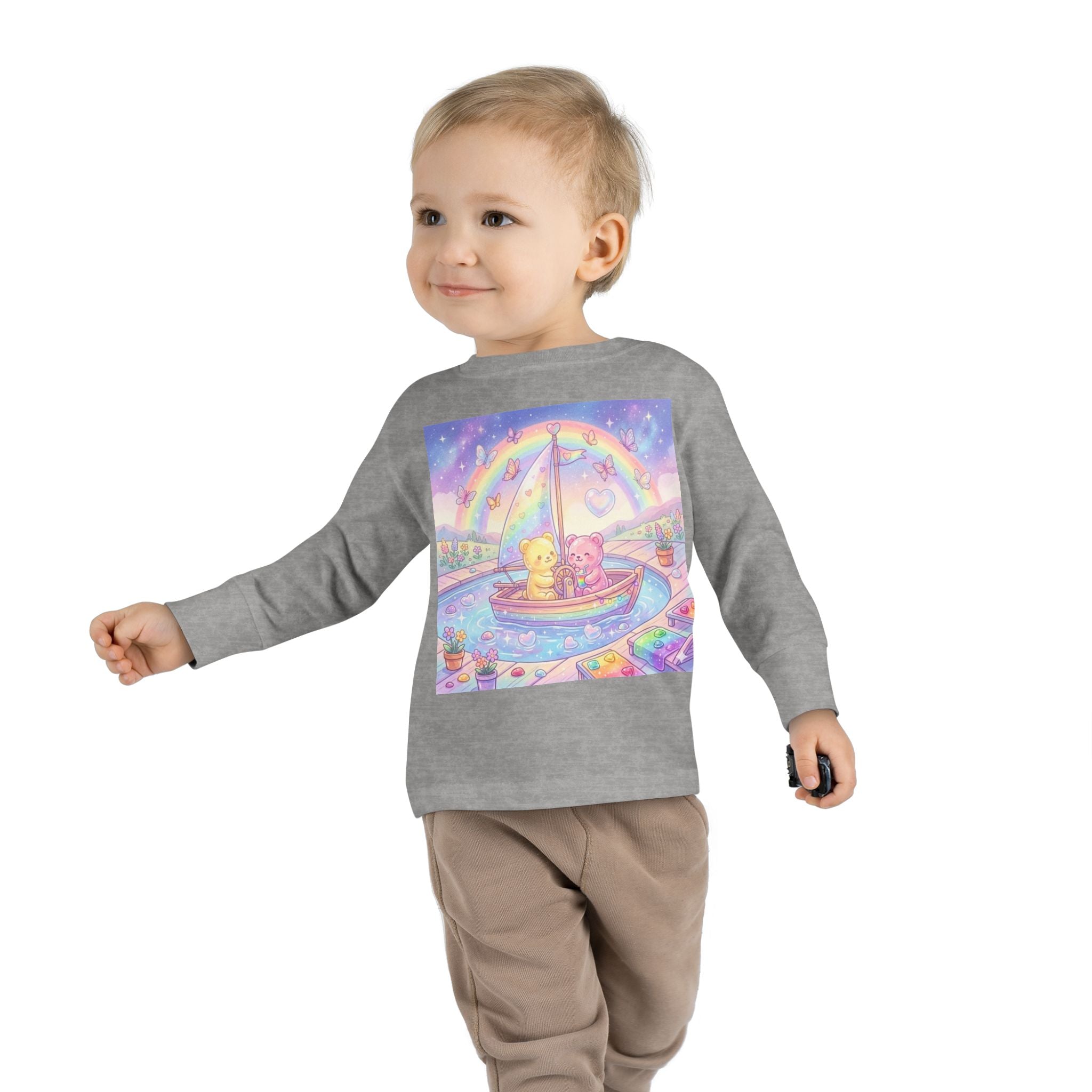 Sail Boating Time, Oozy Bear Dou Friends- Graphic Long Sleeve Shirt