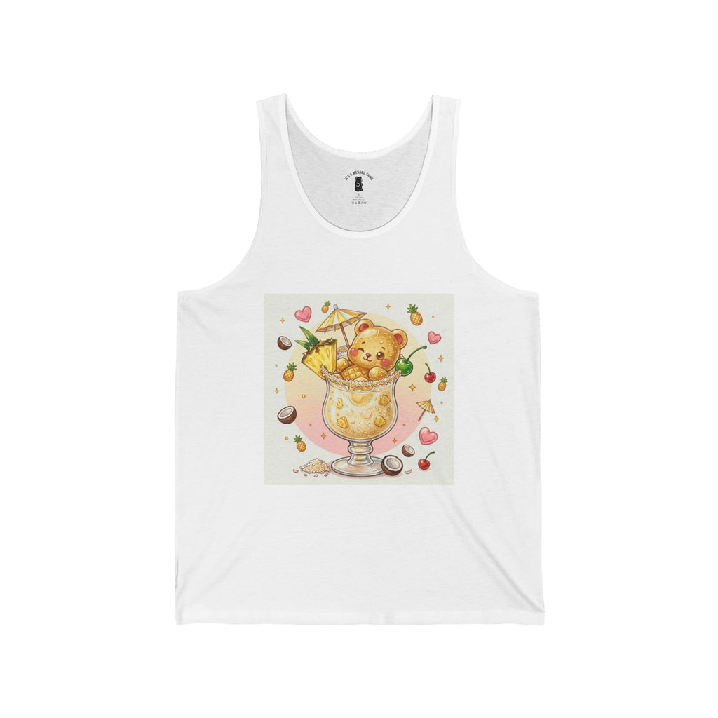 Pina Colita Special, Yellow Boozy Gooey Gummy Bear— Kawaii Graphic Tank