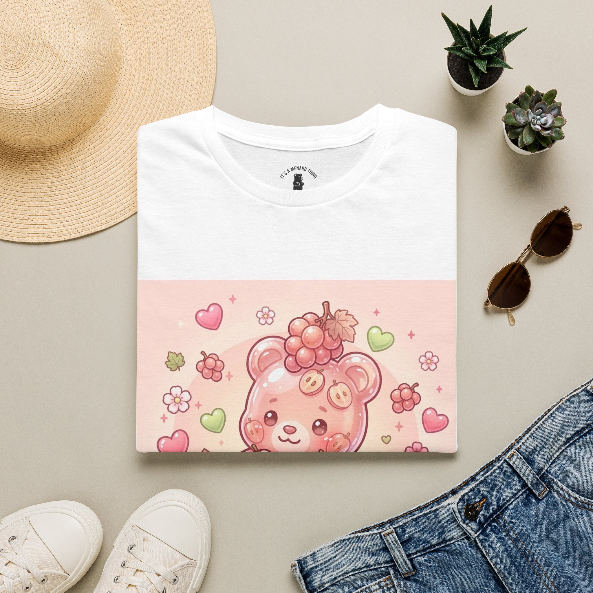 Special Japanese Koshu Pink Grapes, Exotic Oozy Gummy Bear — Cute Graphic Shirt