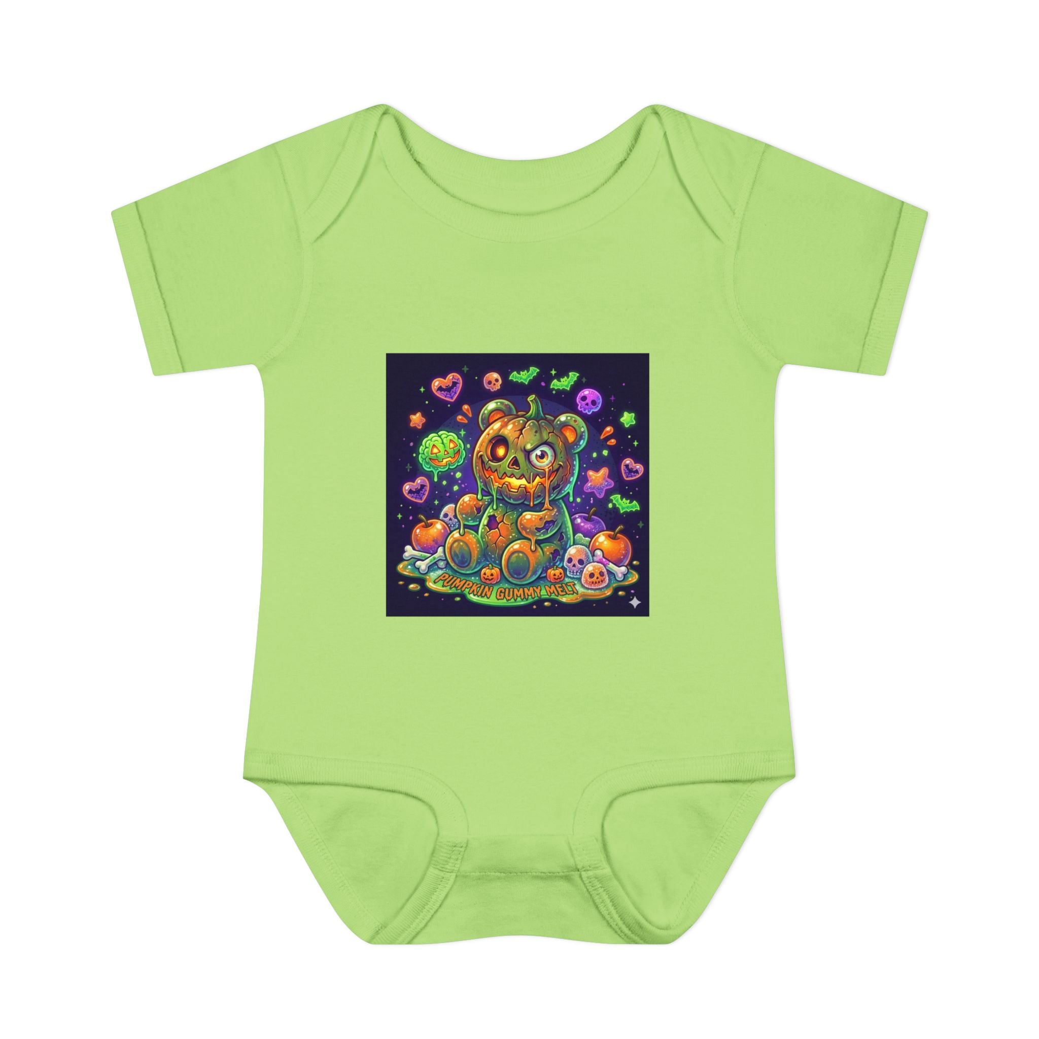 Halloween Pumpkin Head Gooey Gummy Bear - Infant Onesie