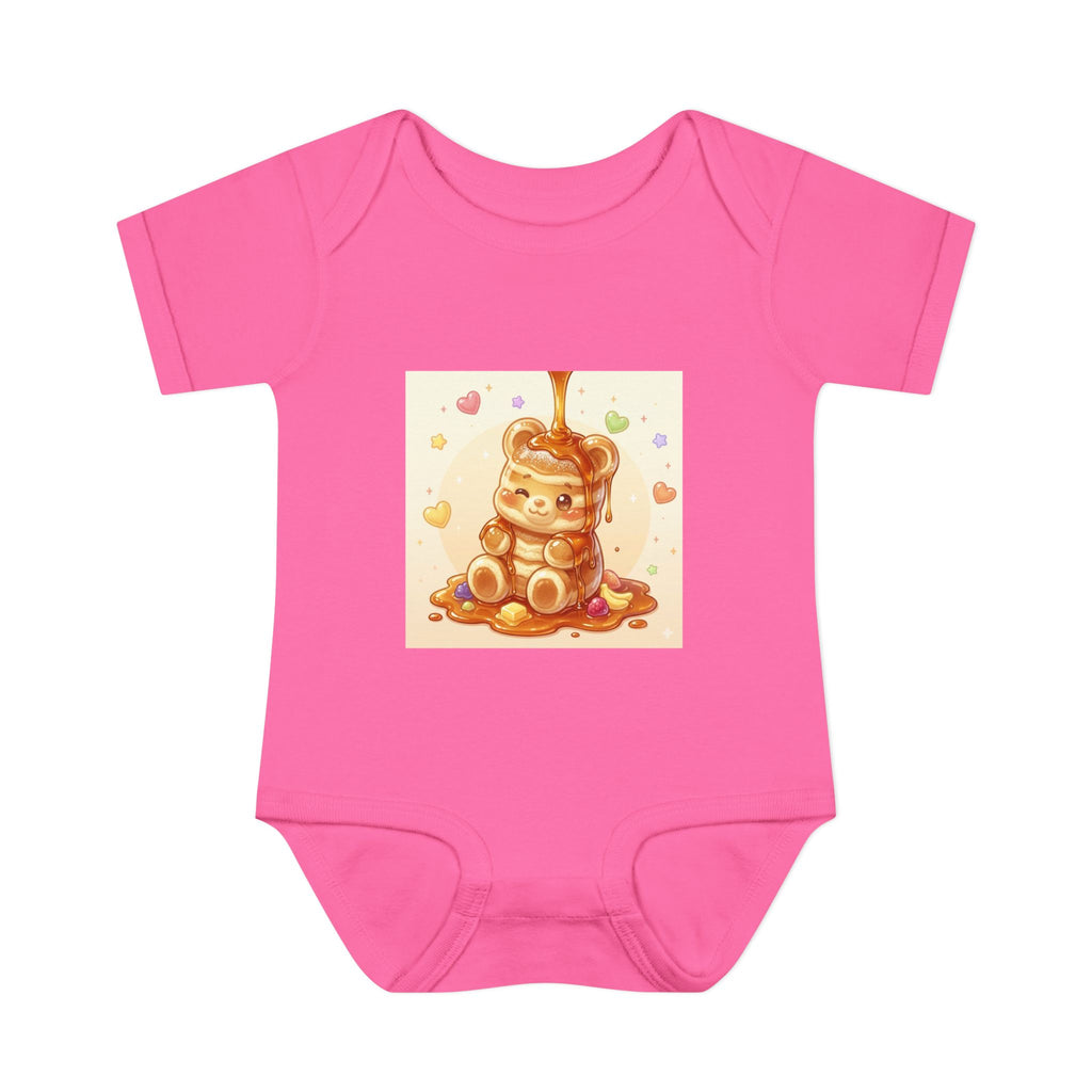 Fluffy Gooey Pancake Gummy Bear Baby Bodysuit — Cute Gummy bear Infant Onesie