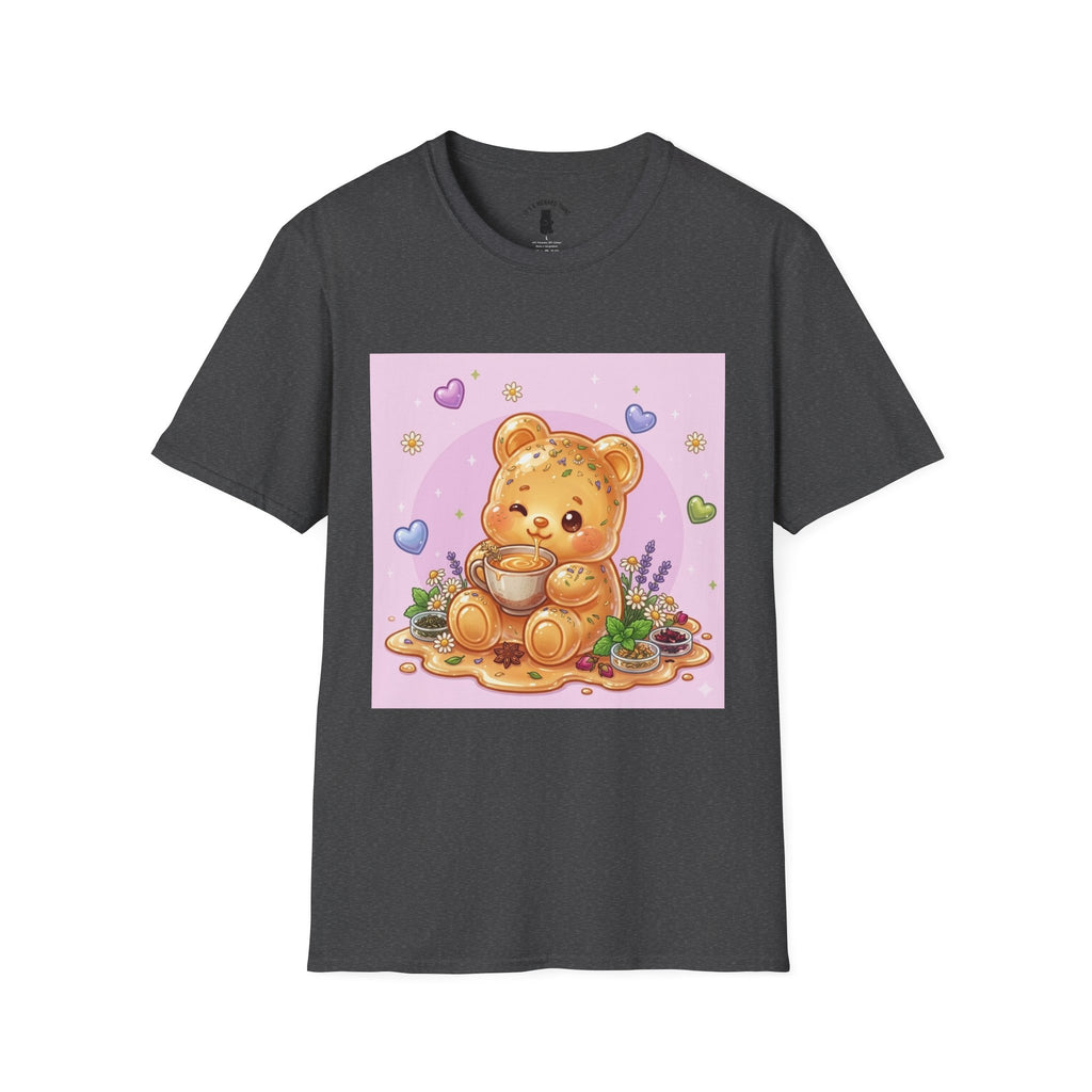Cute Honey Herbal Tea Gooey Gummy Bear — Kawaii Graphic T-Shirt
