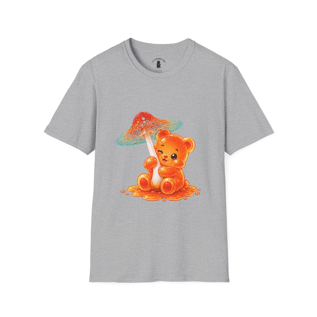 Rare Orange and Green Mushroom, Oozy Bear Gummy Friend Special- Graphic Shirt
