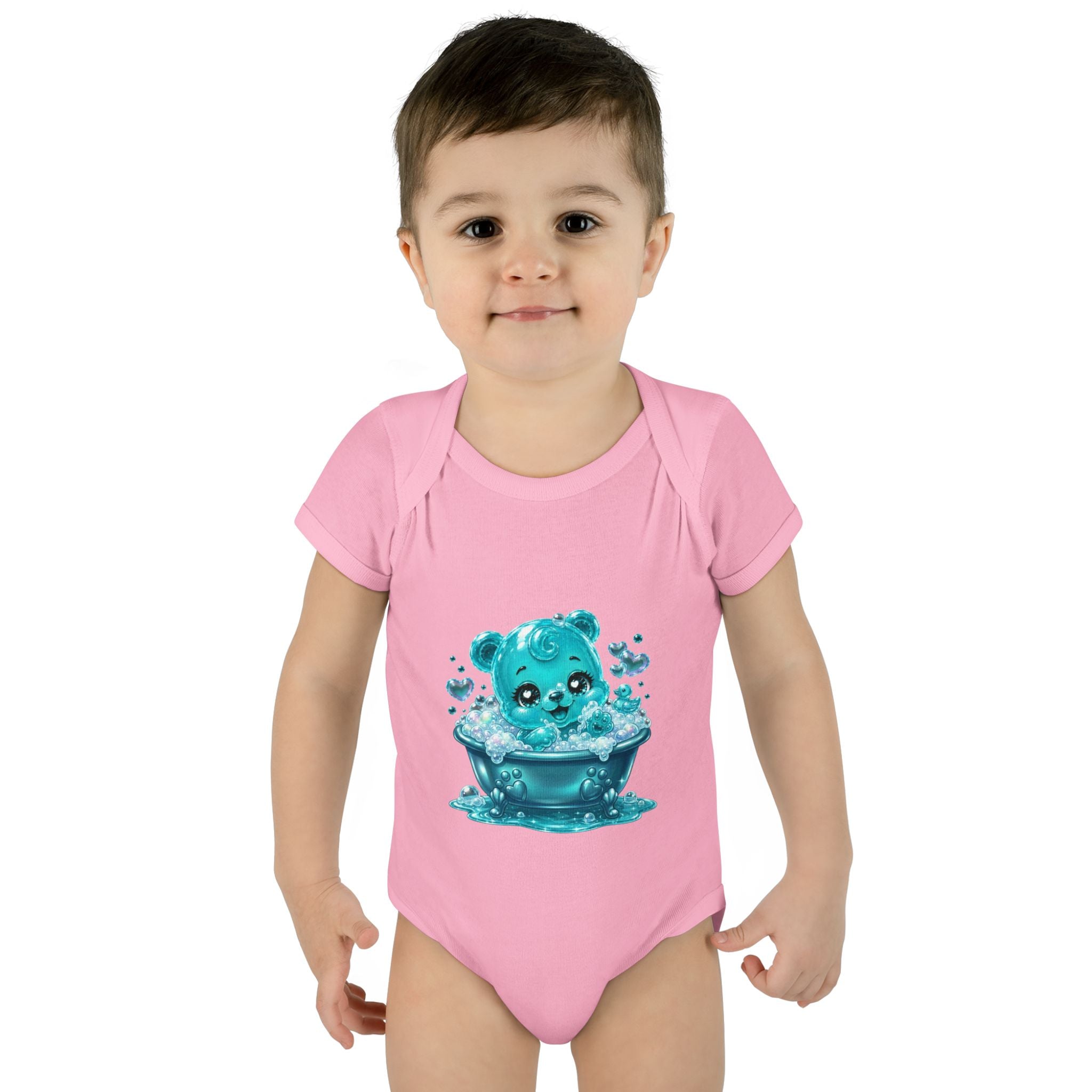 Adorable Bubble Bath Oozy Baby Gummy Bear Cutie Addition- Graphic Onesie