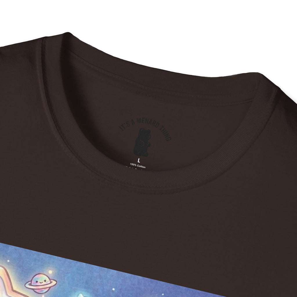 Look Upon Saturn, Purple Crystal Gooey Gummy Bear — Kawaii Graphic T-Shirt