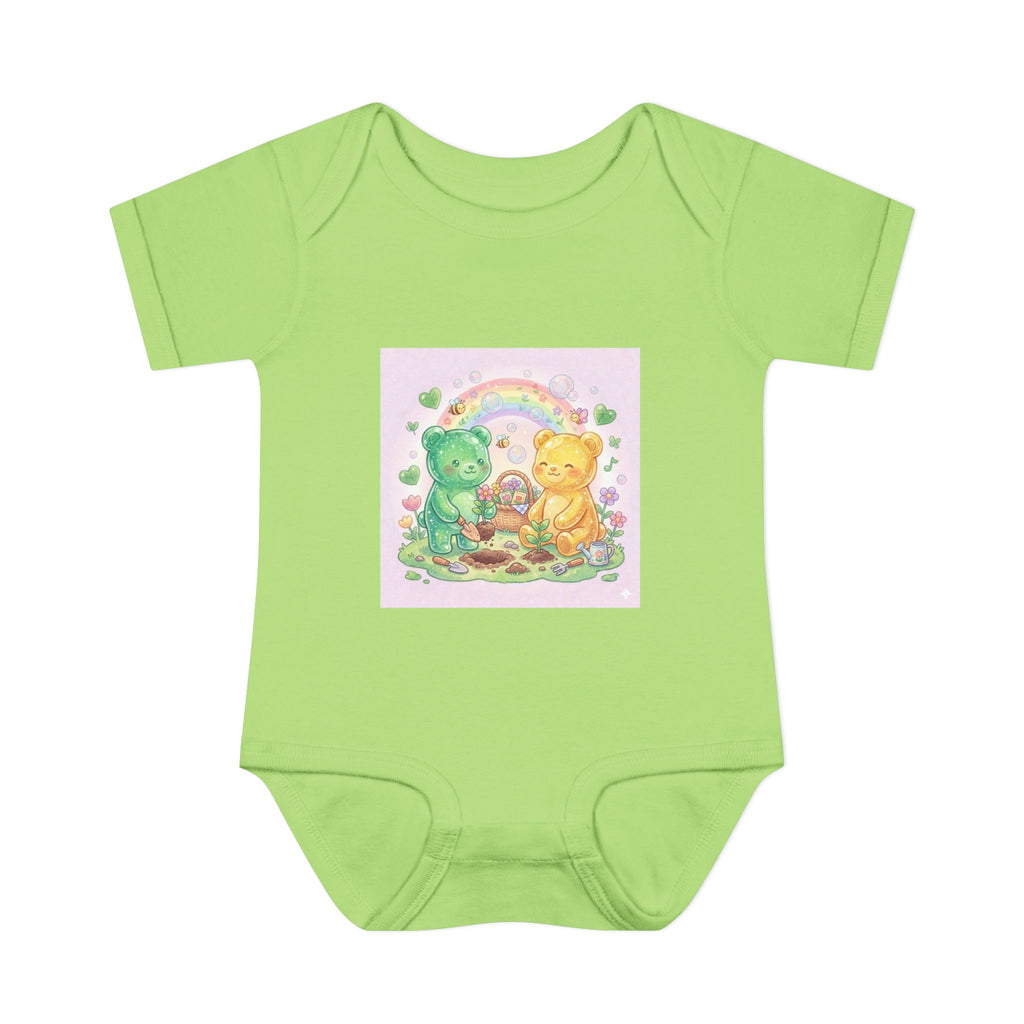 Infant Bodysuit — Gooey Gummy Bears Gardening Baby Onesie