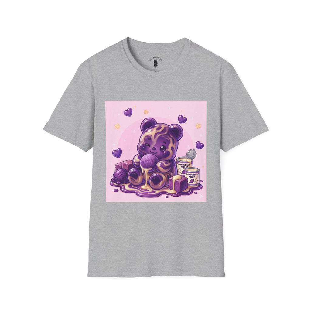 Ube & Condensed Milke Purple Gooey Gummy Bear — Kawaii Graphic Tee