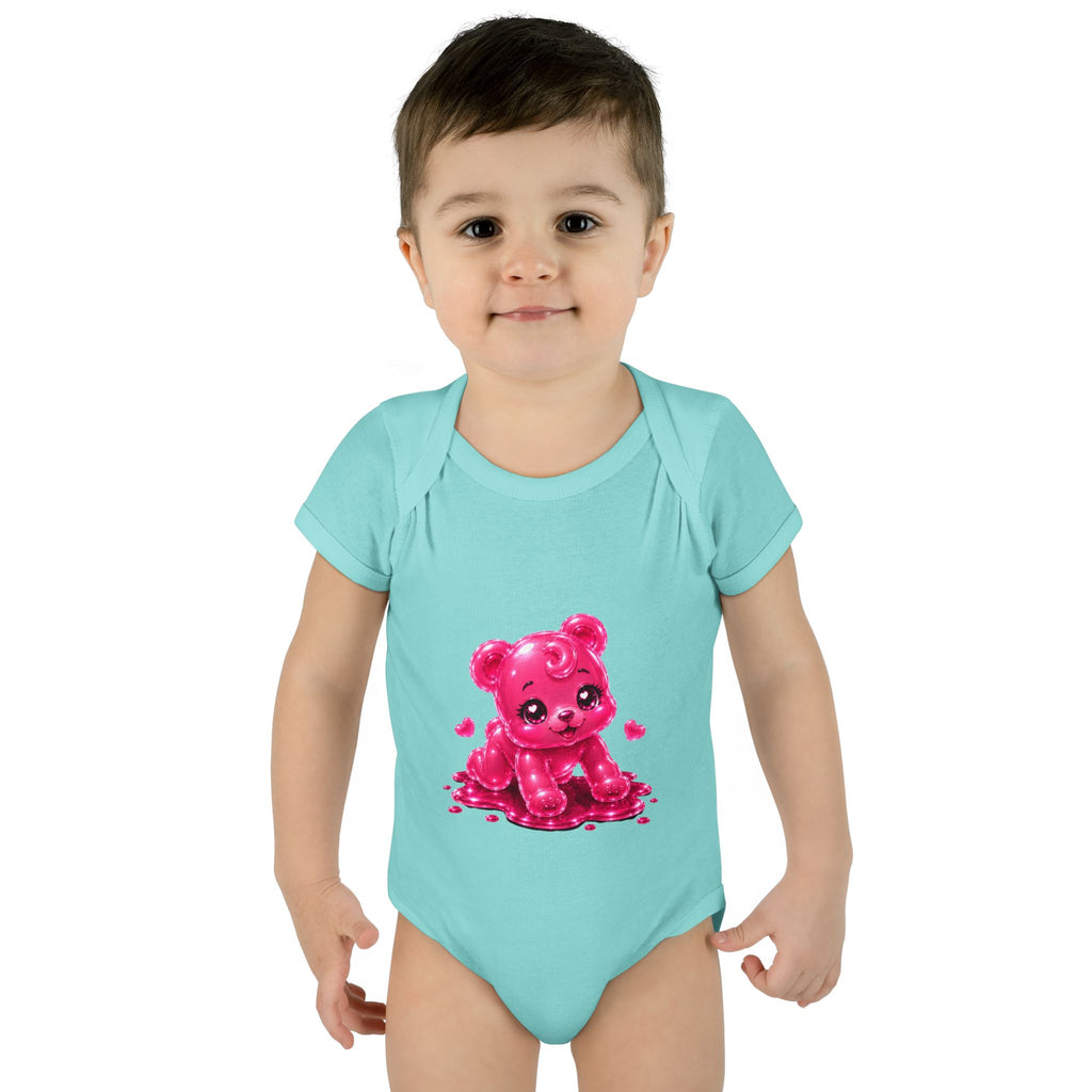 Pink Gummy Bear Infant Bodysuit - Cute Baby Shower Gift