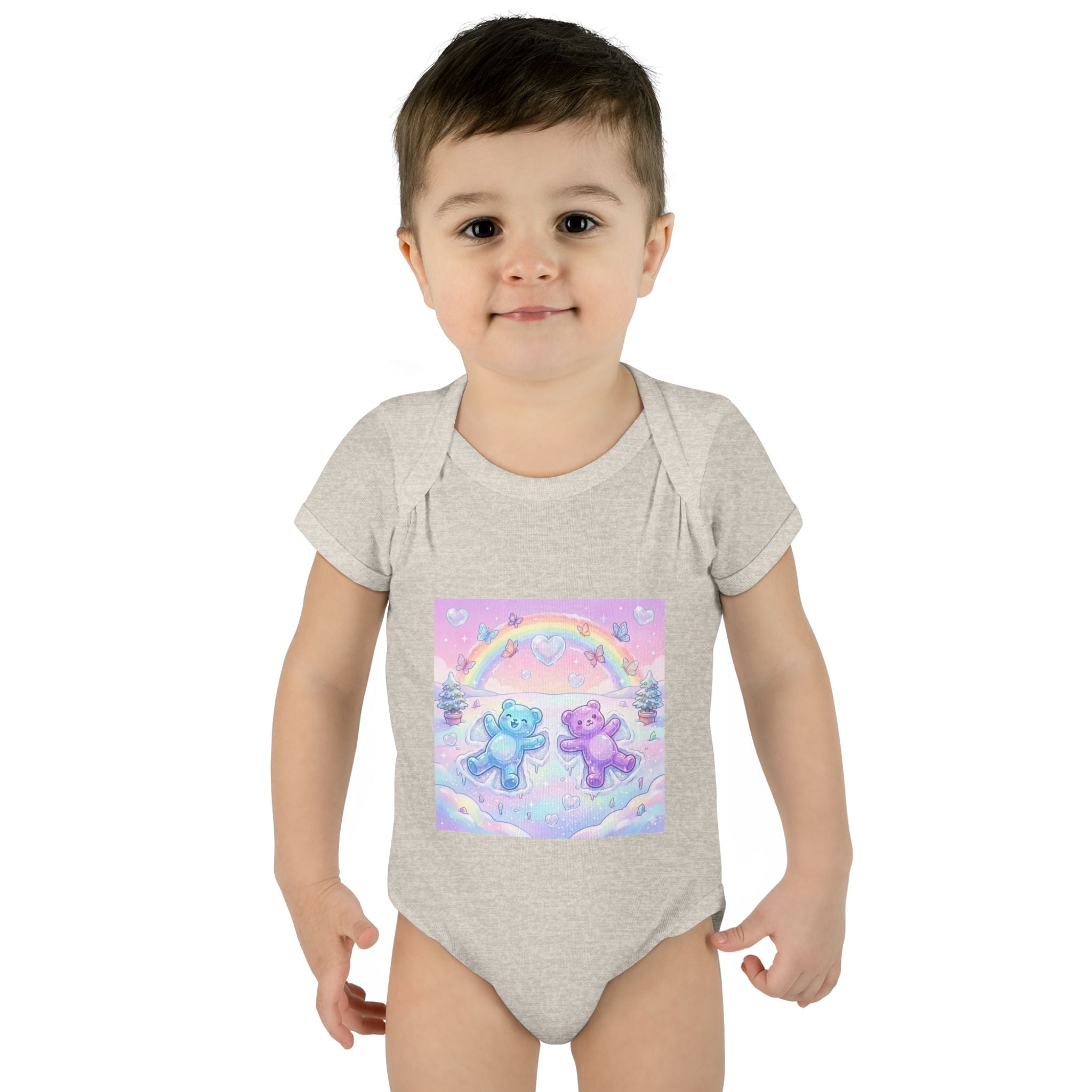 Twin Snow Angel Gooey Gummy Bears Infant Bodysuit — Cute Baby Onesie