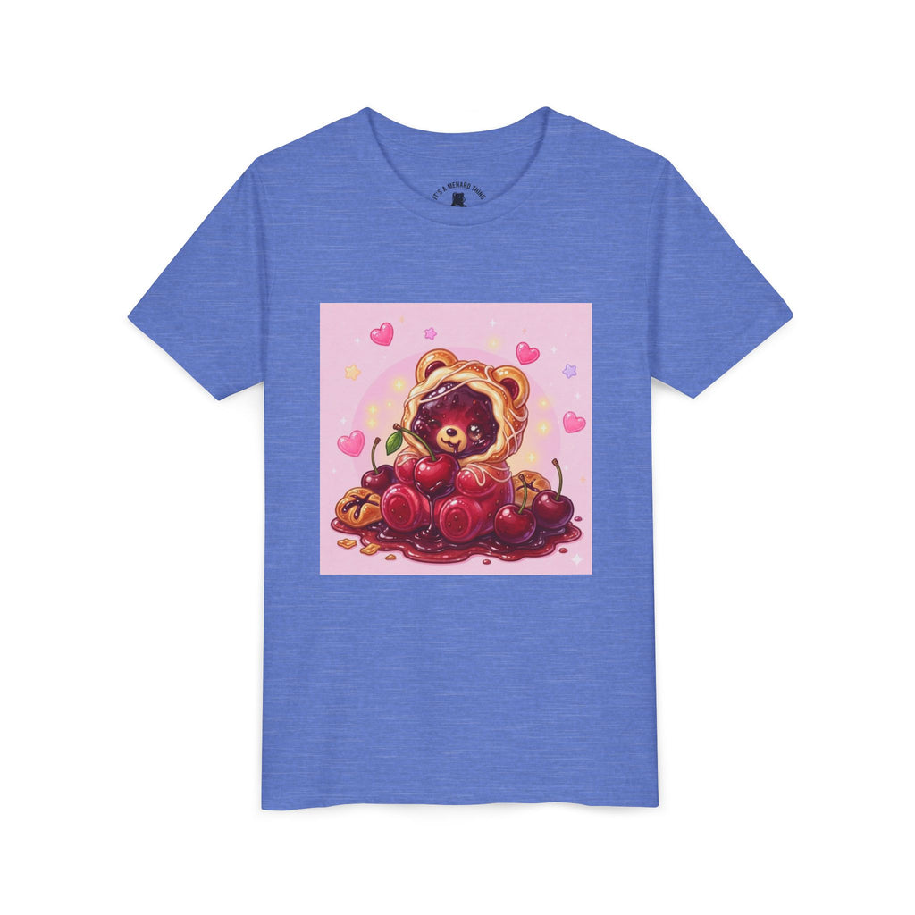 Cherry Danish Gooey Gummy Bear Graphic Youth T-Shirt