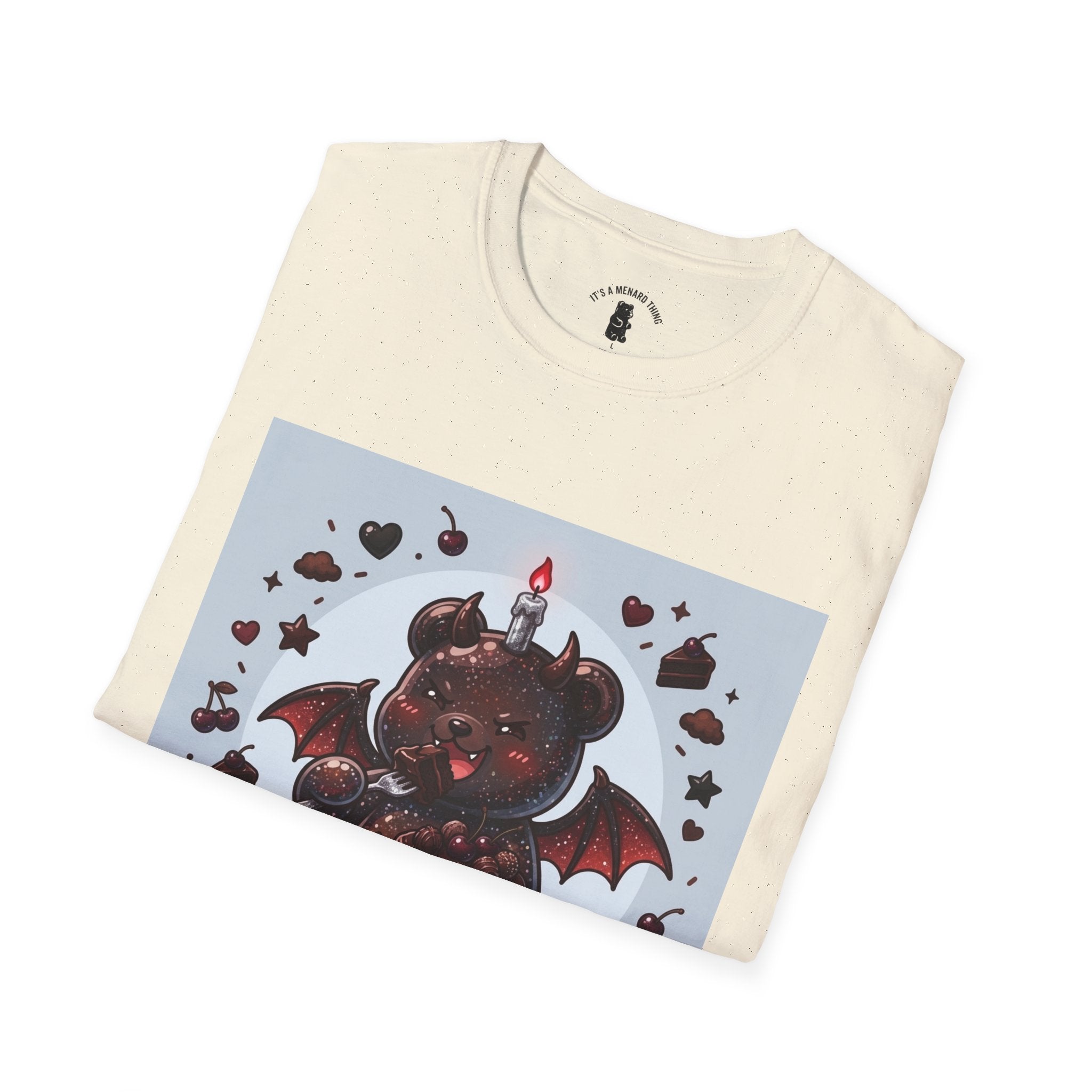 Devils food Cake Demon, Gooey Fudge Gummy Bear — Kawaii Graphic Tee