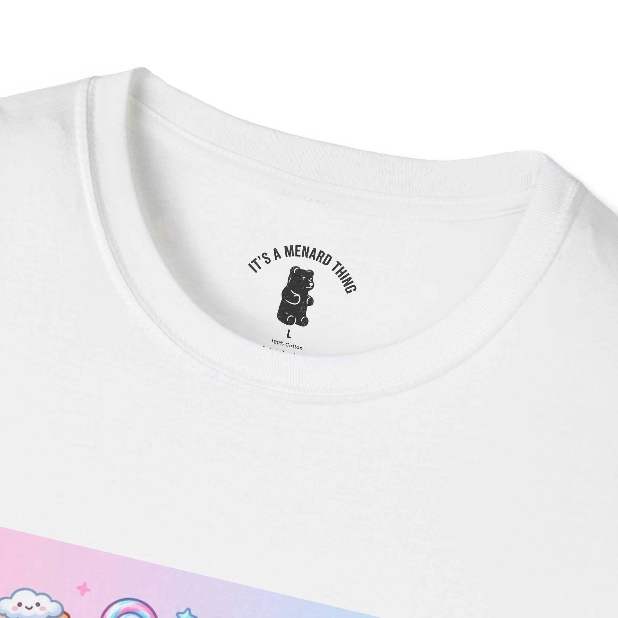 Cotton Candy Gooey Gummy Bear — Kawaii Graphic T-Shirt