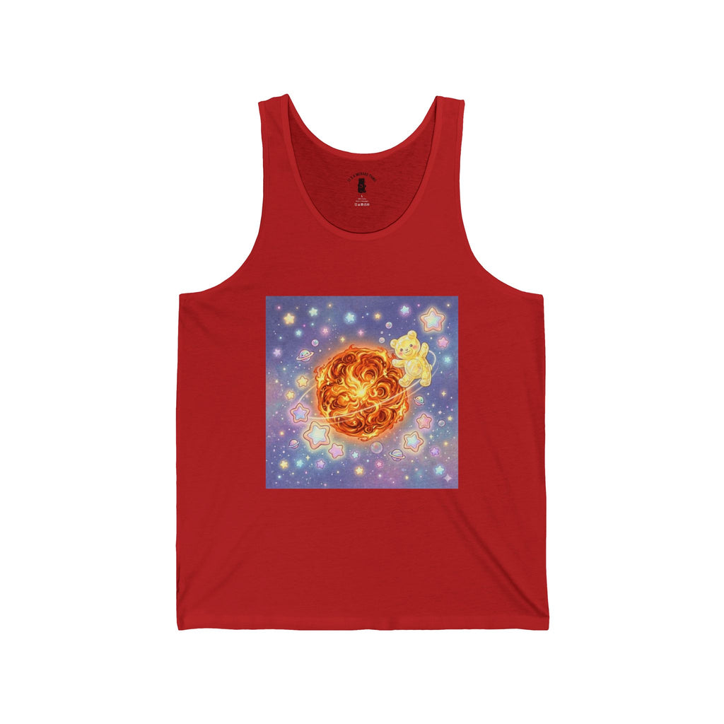 Shimmery Toasty Sun, Yellow Crystal Gooey Gummy Bear— Cute Celestial Summer Tee