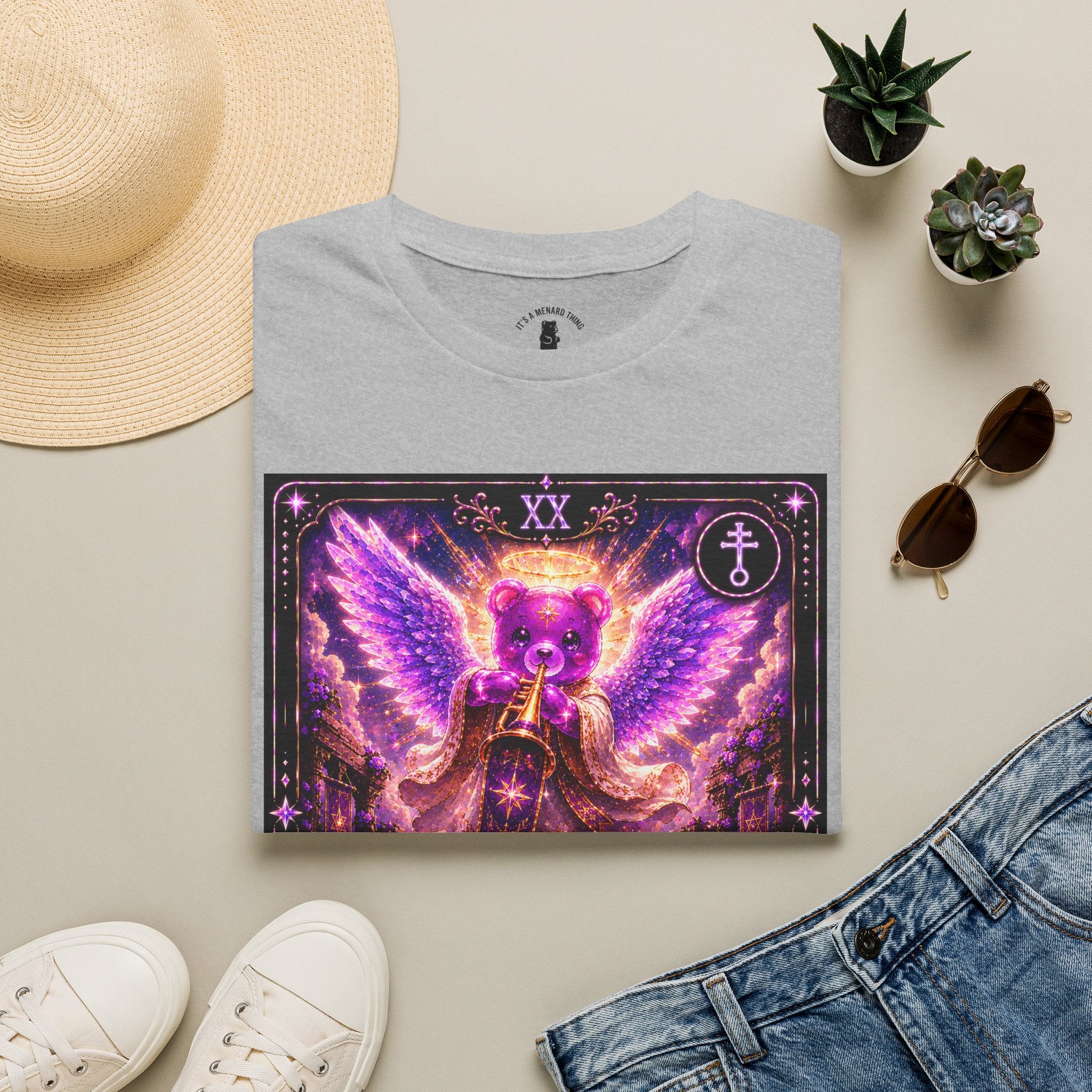 Judgment Tarot Mystic Purple Angel Oozy Bear Gummy Special Addition- Graphic Shirt