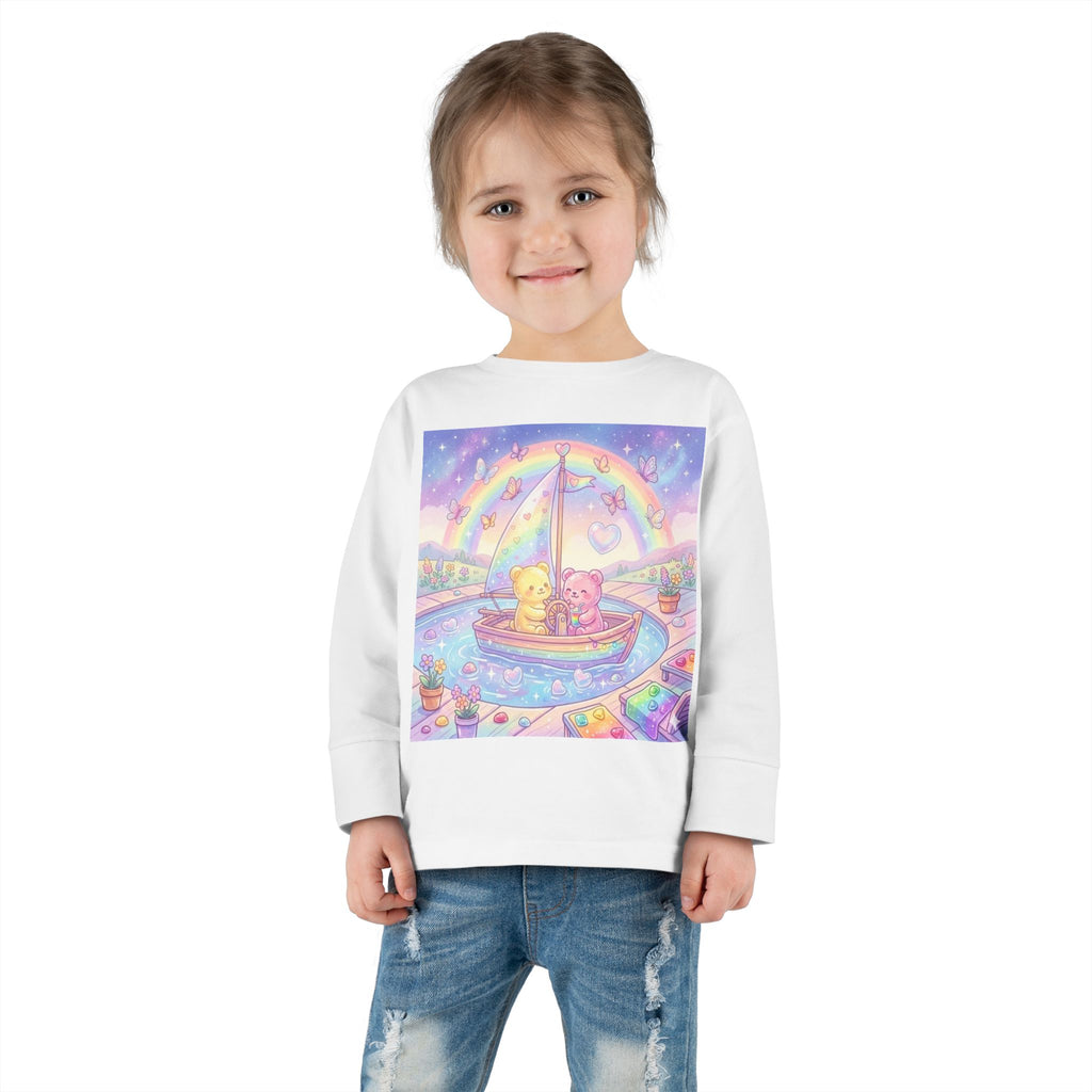 Sail Boating Time, Oozy Bear Dou Friends- Graphic Long Sleeve Shirt