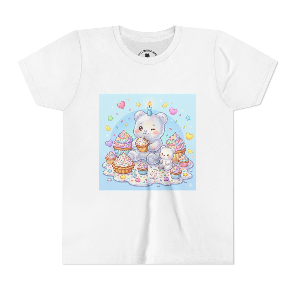 Kawaii Gooey Gummy Birthday Bears — Cute Pastel Dessert Graphic Shirt