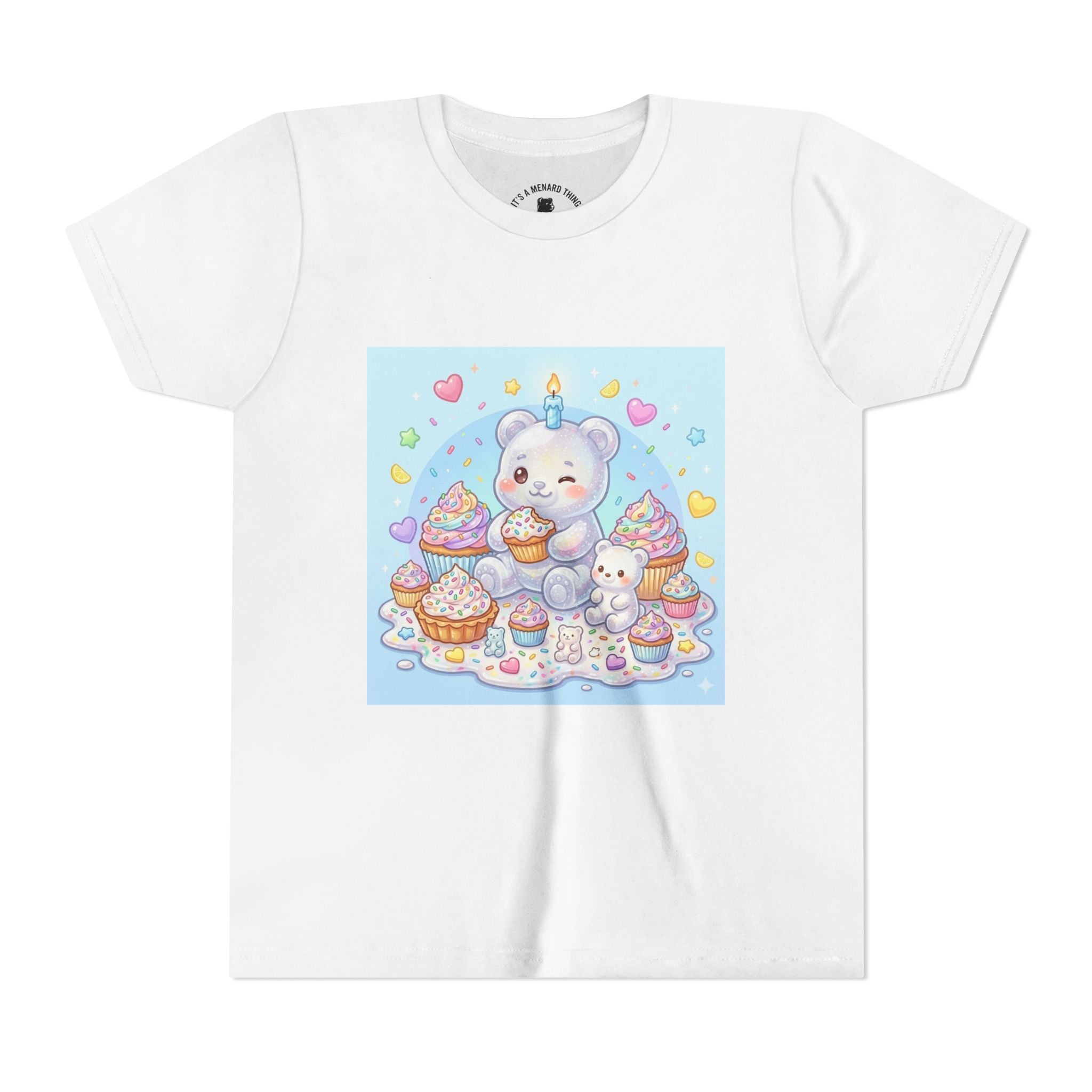 Kawaii Gooey Gummy Birthday Bears — Cute Pastel Dessert Graphic Shirt