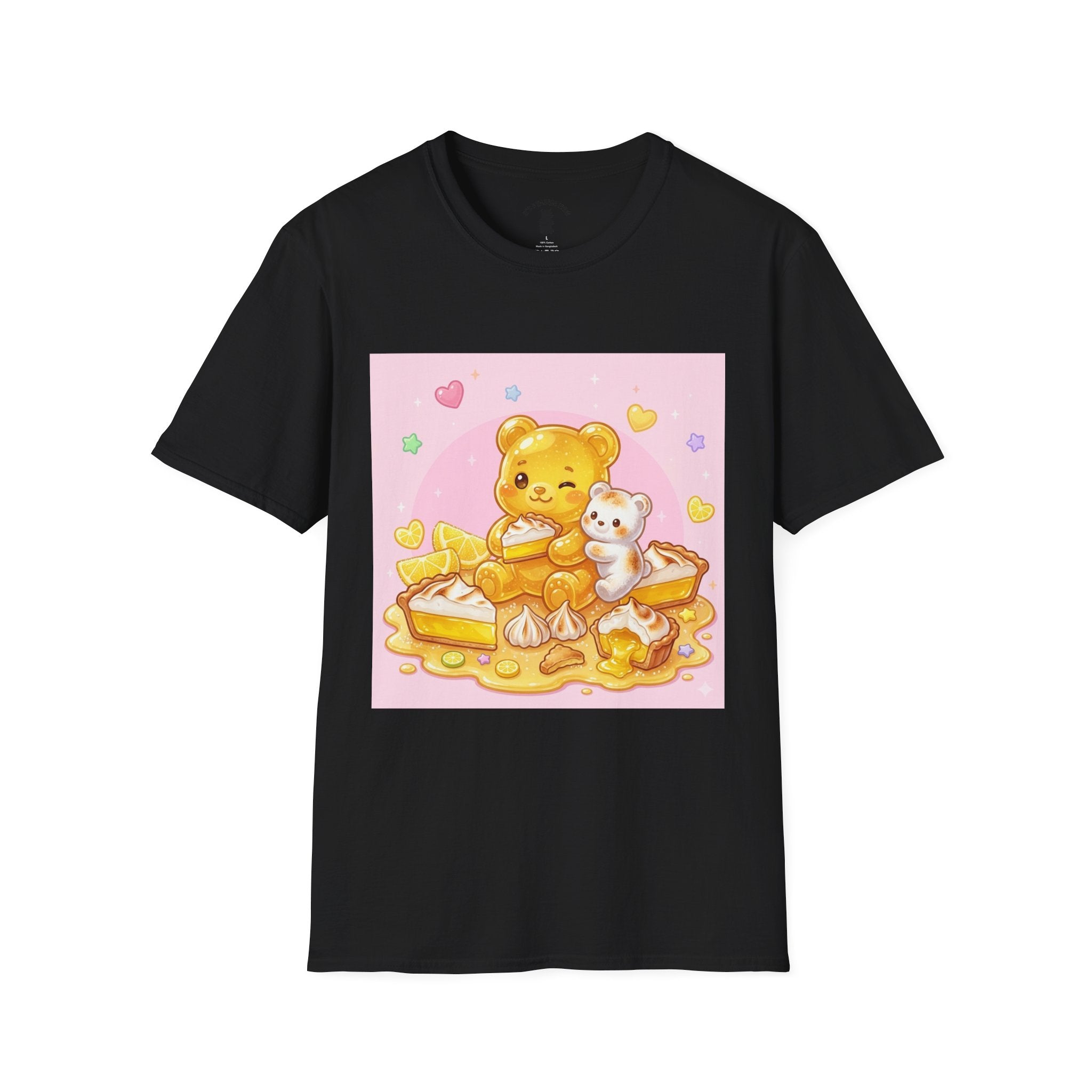 Lemon Margarine Pie & Whipped Cream Gooey Gummy Bear — Kawaii Graphic T-Shirt