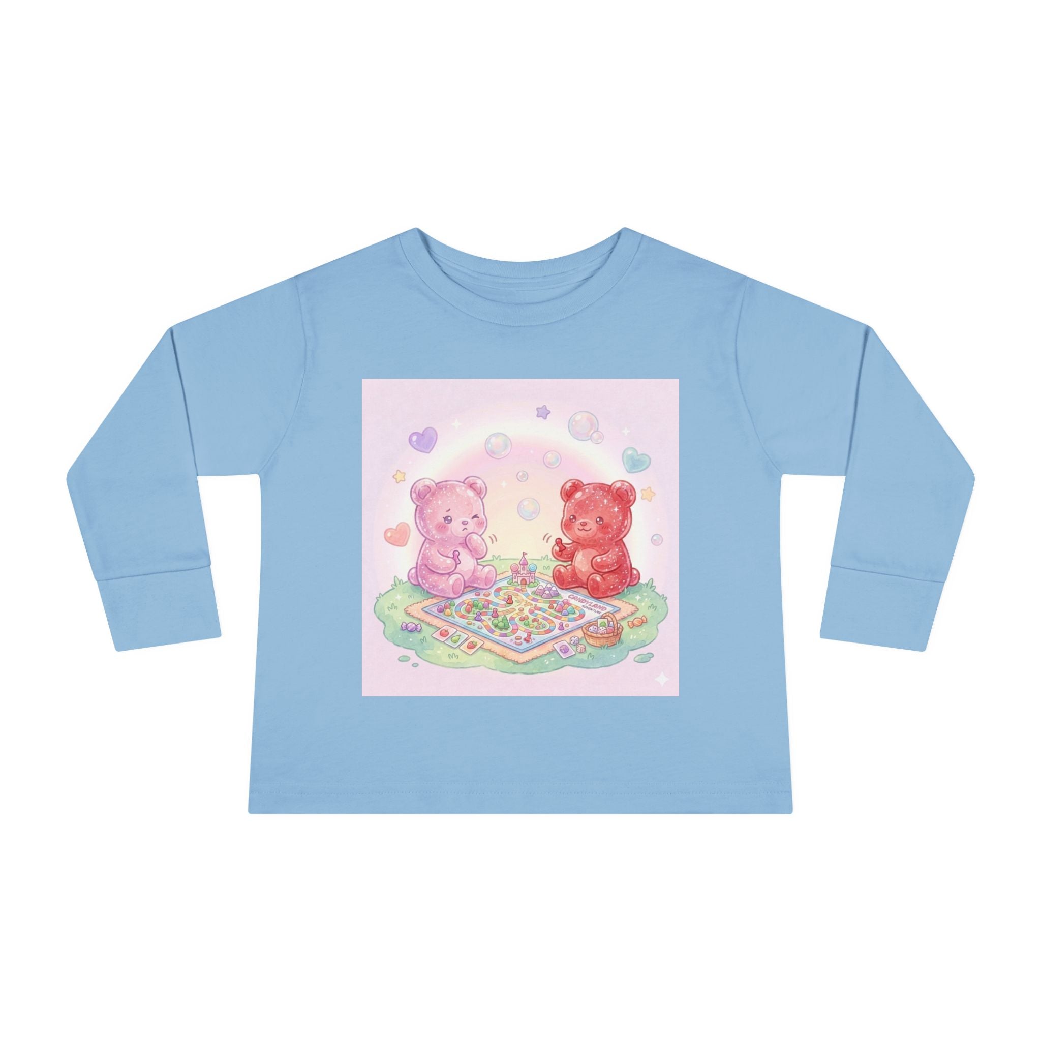 Playdate Board Games, Oozy Bear Friends- Graphic Long Sleeve Shirt