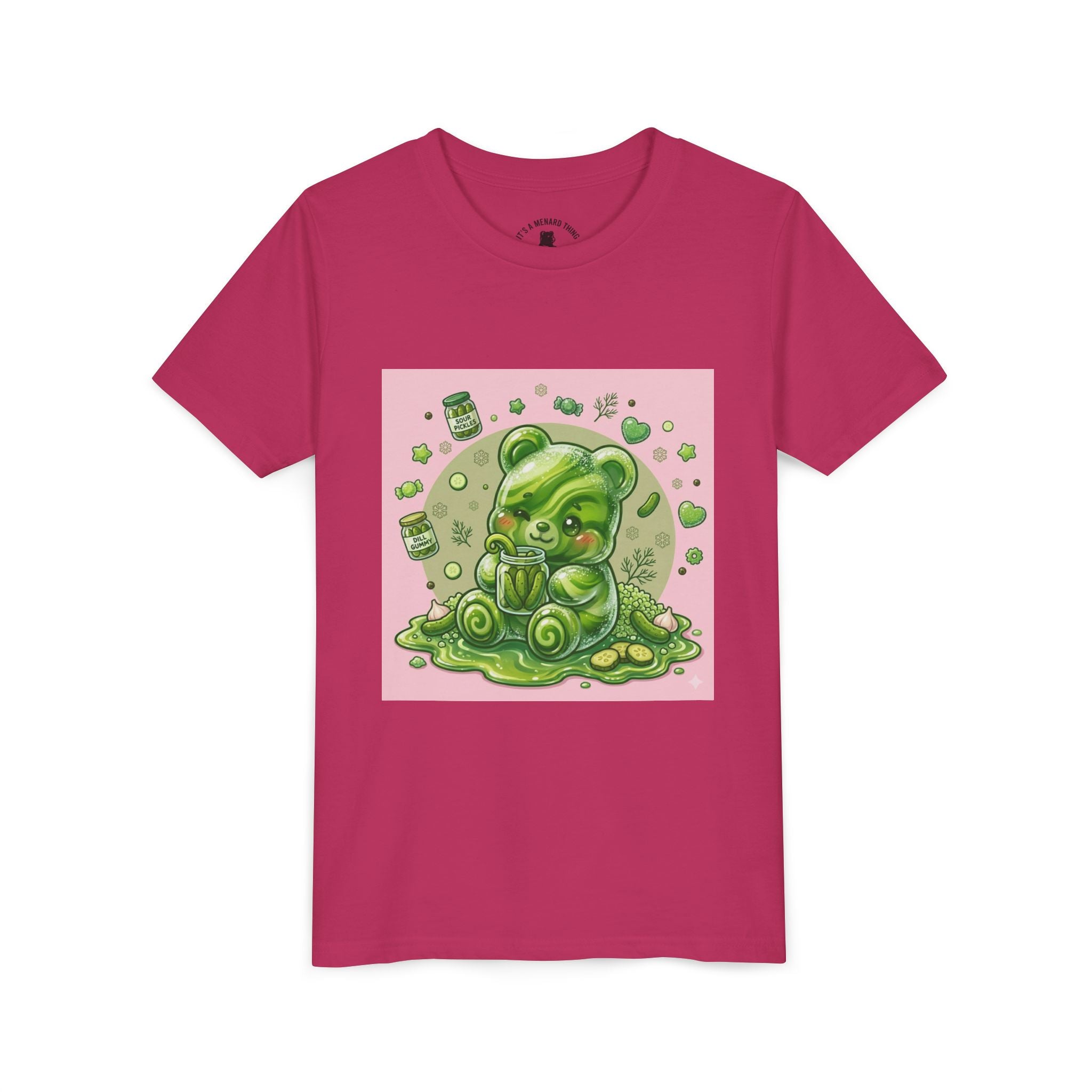 Tart Dilly Green Pickle Gooey Gummy- Graphic Youth T-Shirt