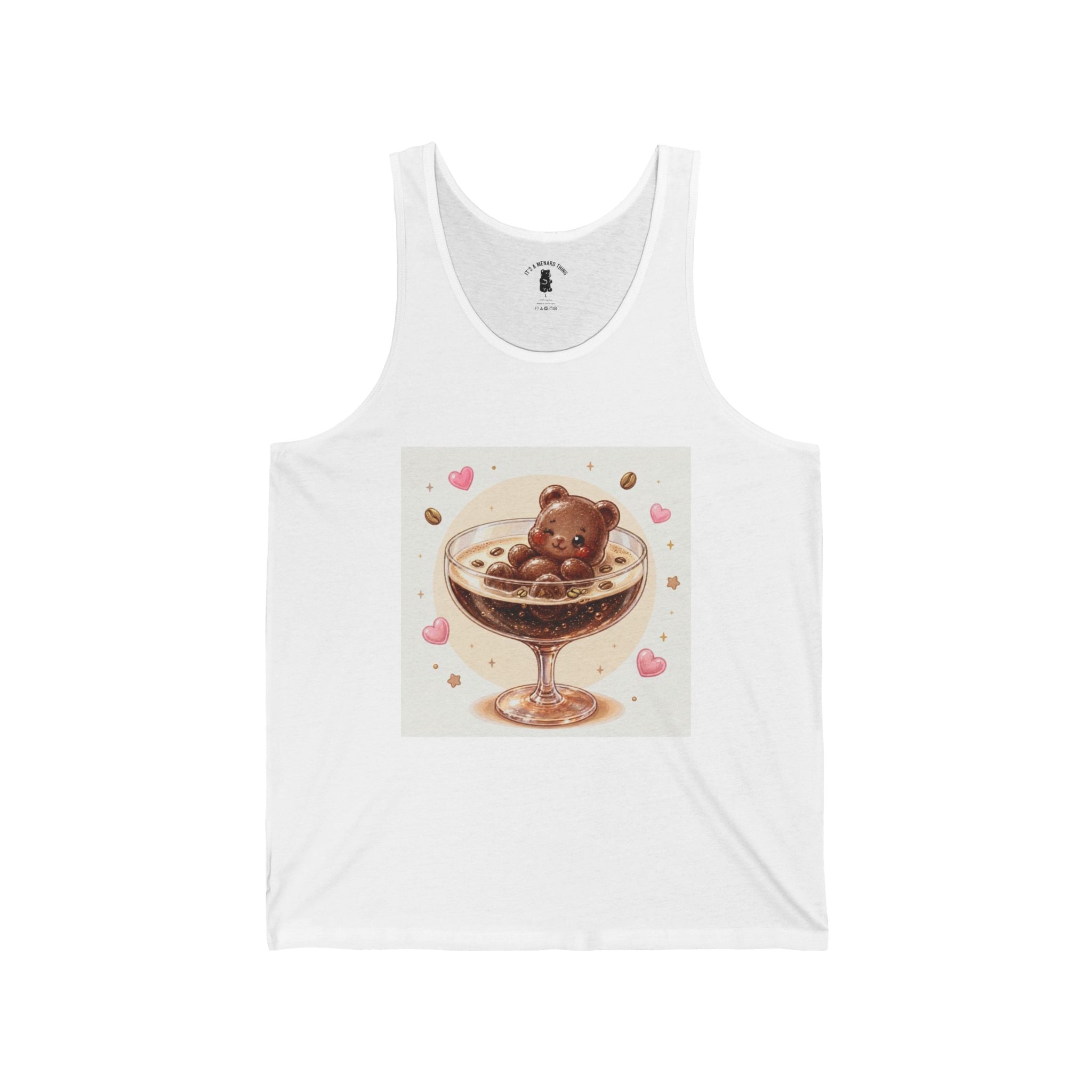 Special Coffee Martini, Brown Mocha Boozy Gooey Gummy Bear — Kawaii Graphic Tank
