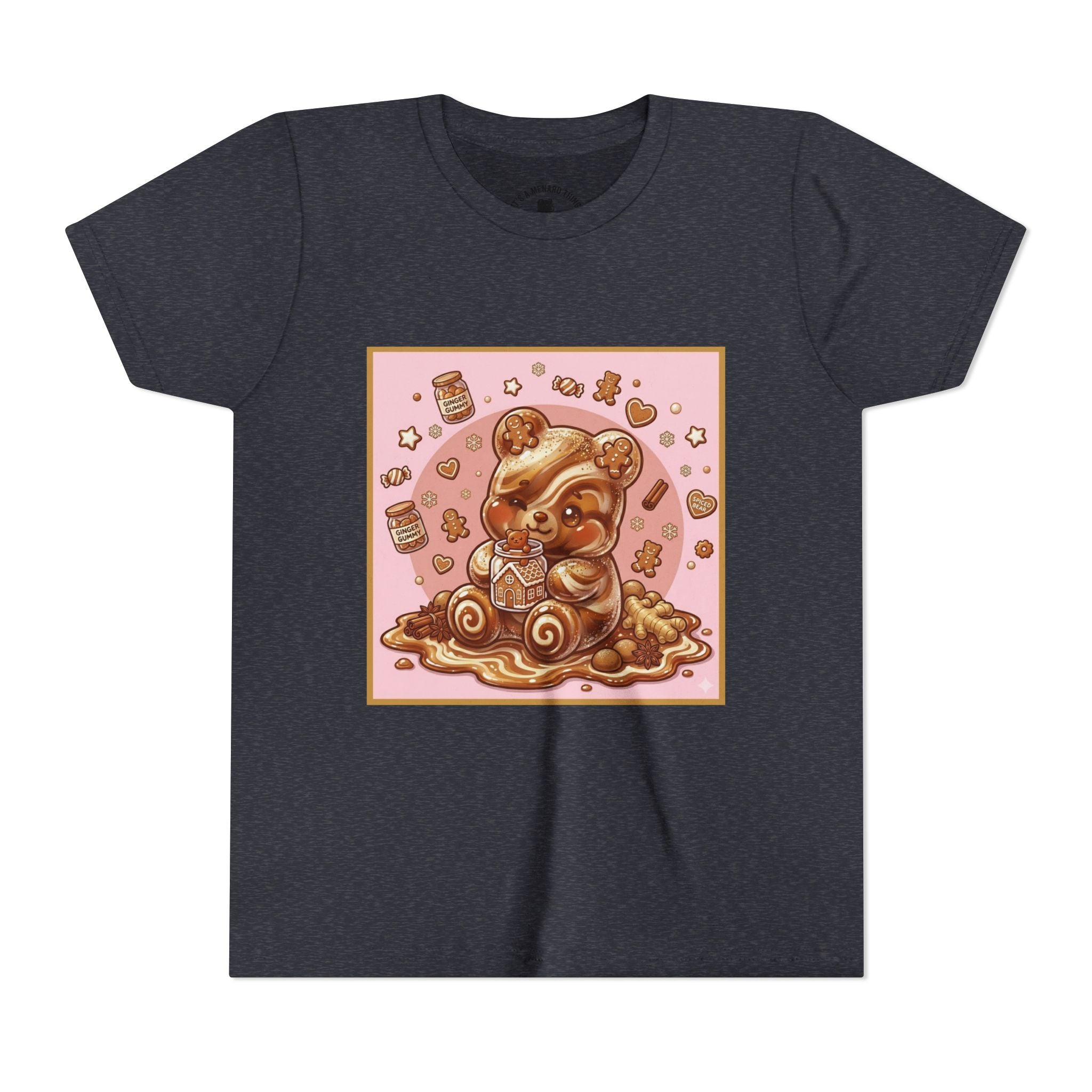 Gooey Gummy Bear Ginger Bread Graphic Youth T-Shirt
