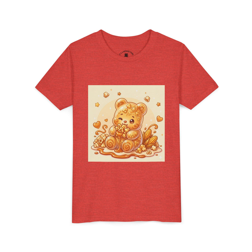 Caramel Corn Gooey Gummy Bear Graphic Youth Shirt